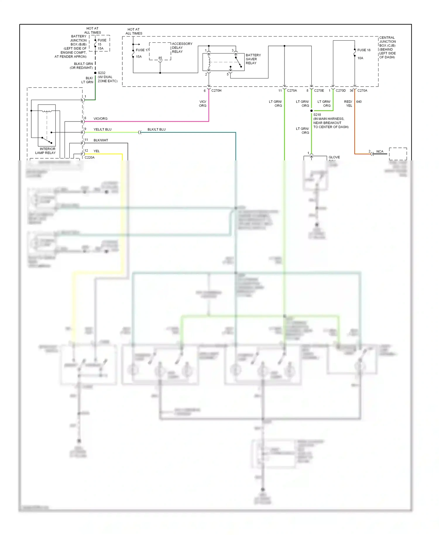 Ford Explorer III (2001-2006) microprocessor wiring diagram  (1 of 19)