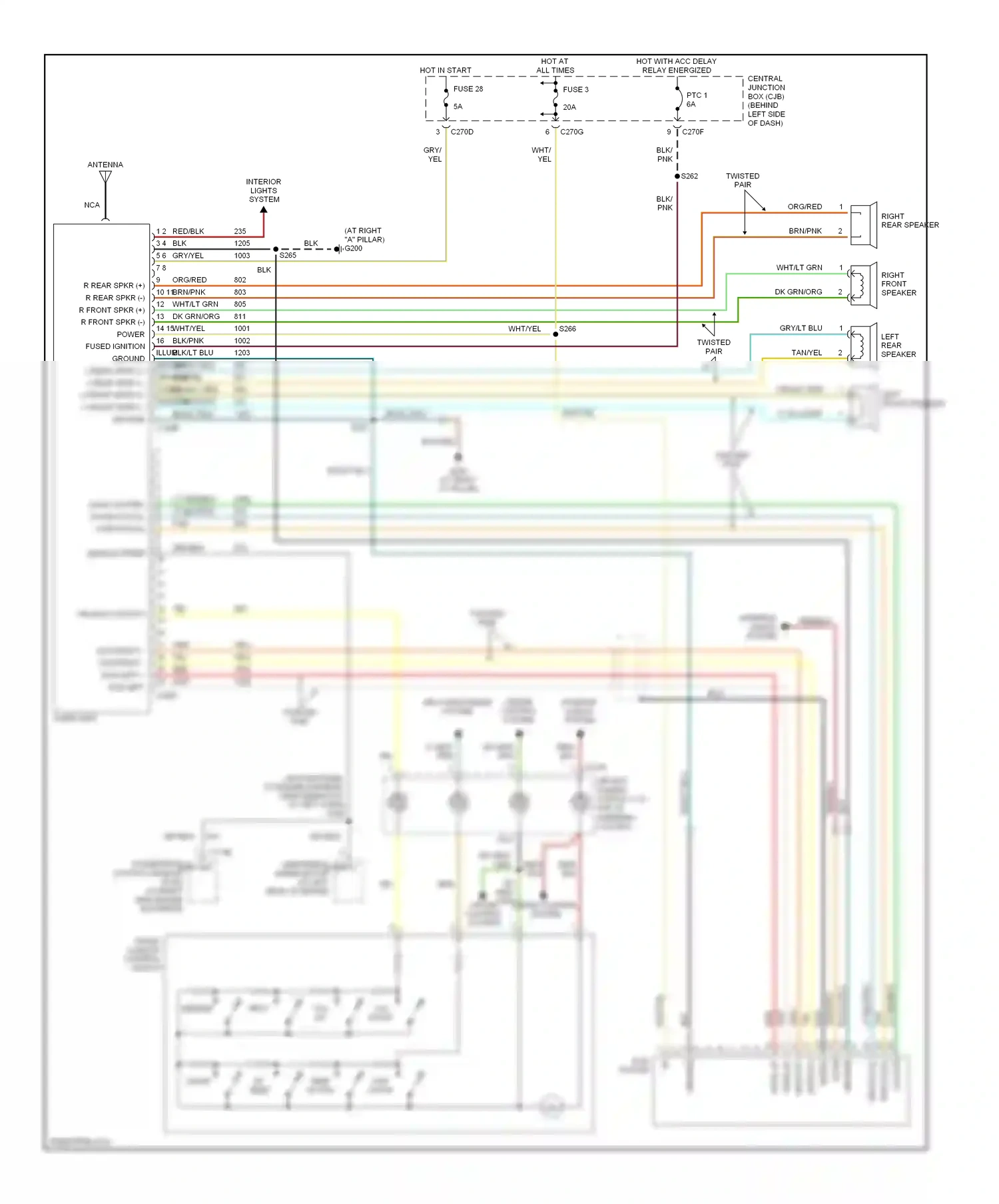 Wiring diagram nca for Ford Explorer III (2001-2006) (29 of 43)