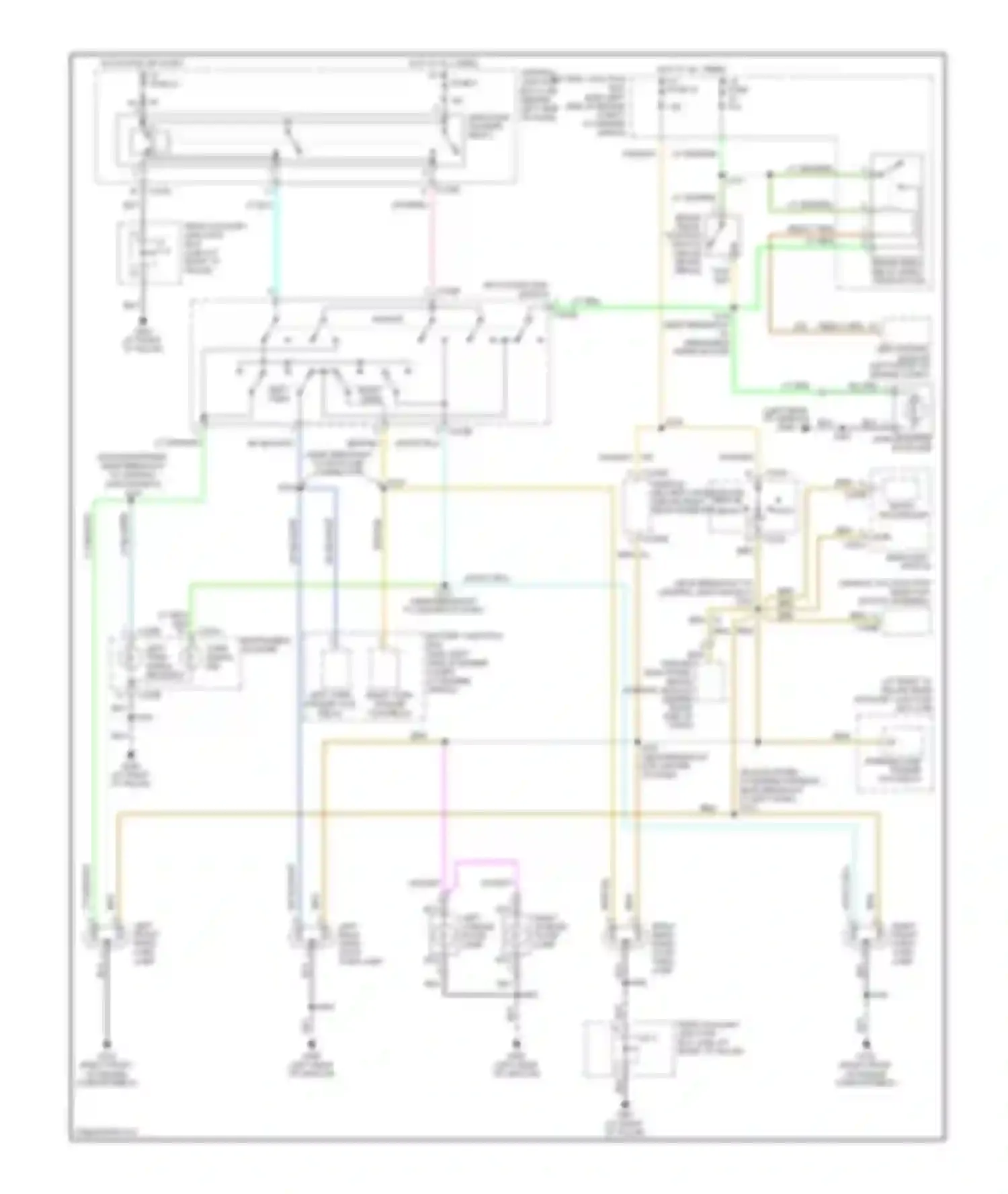 Wiring diagram (near breakout to windshield for Ford Explorer III (2001-2006) (1 of 1)