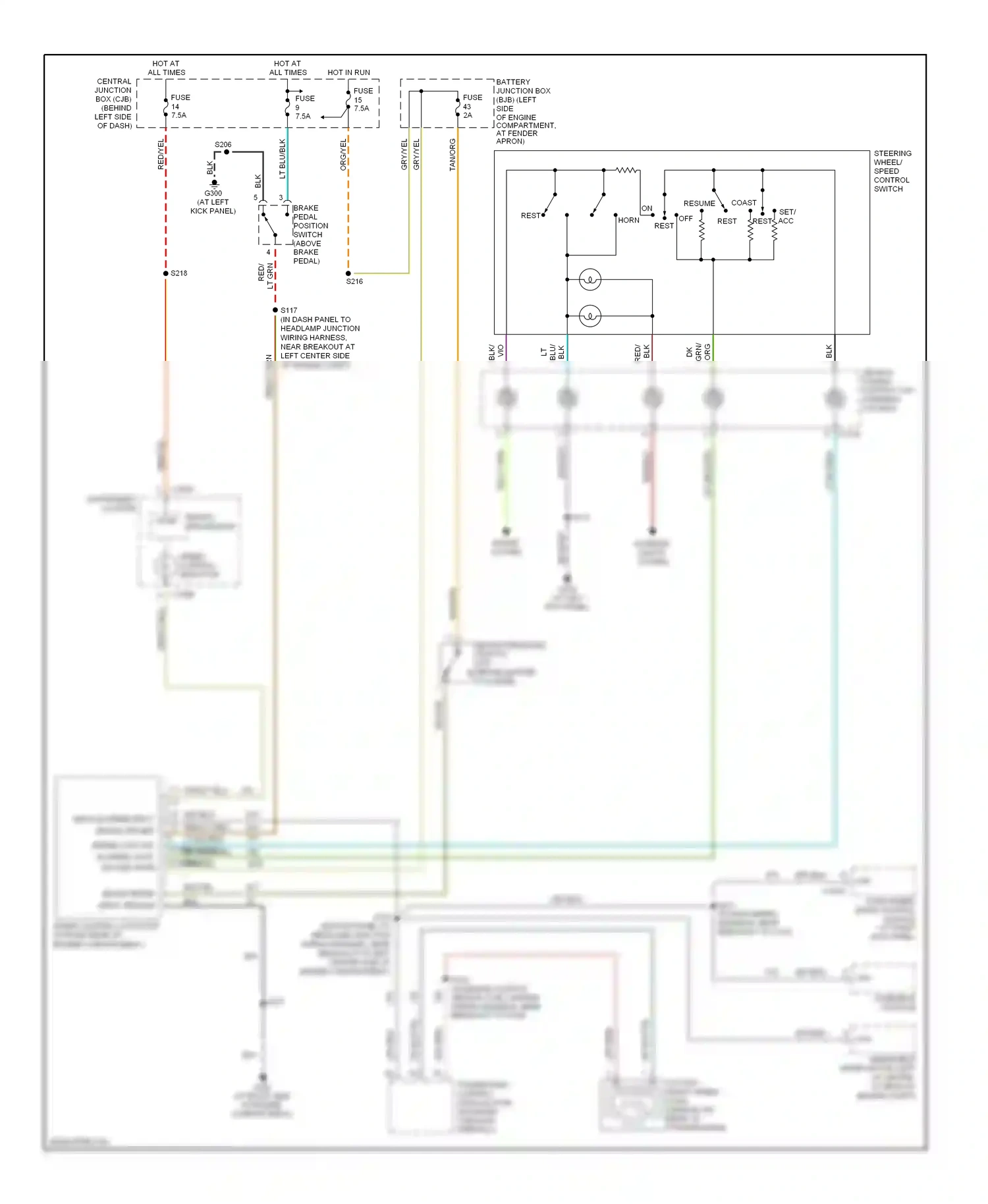 Wiring diagram org/yel for Ford Explorer III (2001-2006) (12 of 12)