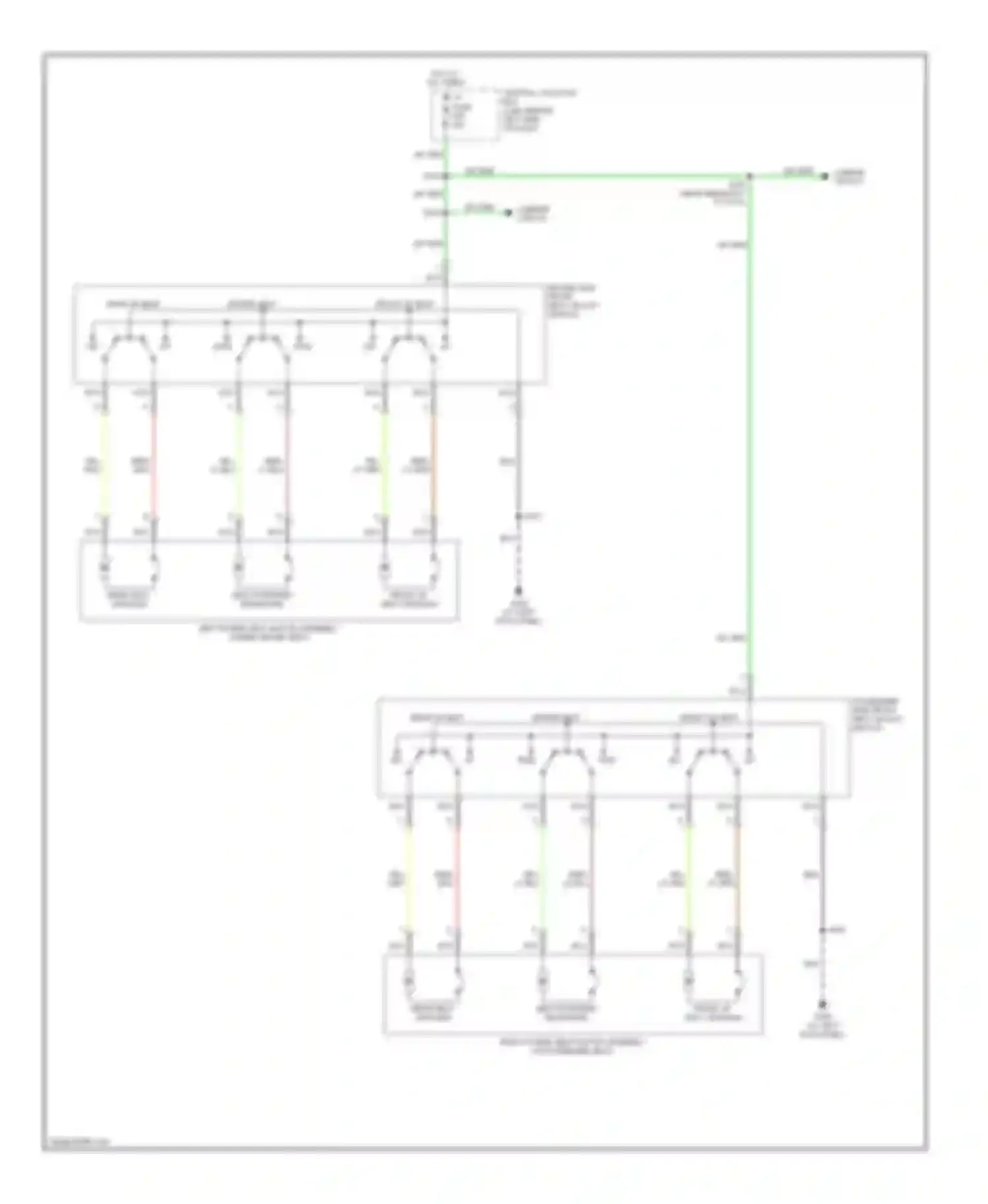 Wiring diagram passenger side front seat adjust switch for Ford Explorer III (2001-2006) (3 of 3)
