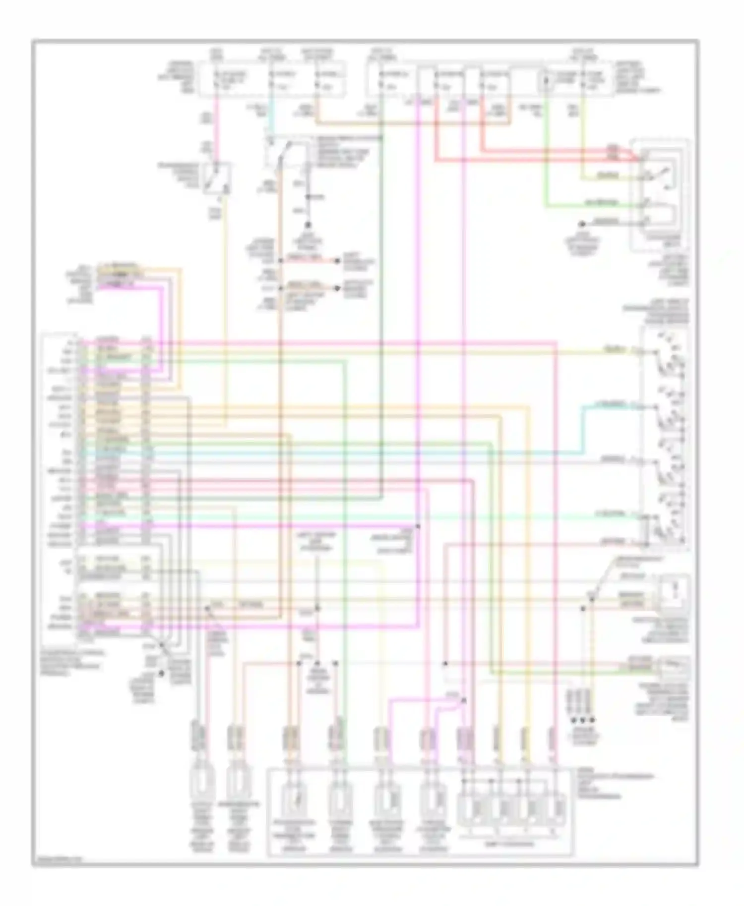 Wiring diagram pcm power relay for Ford Explorer III (2001-2006) (1 of 7)