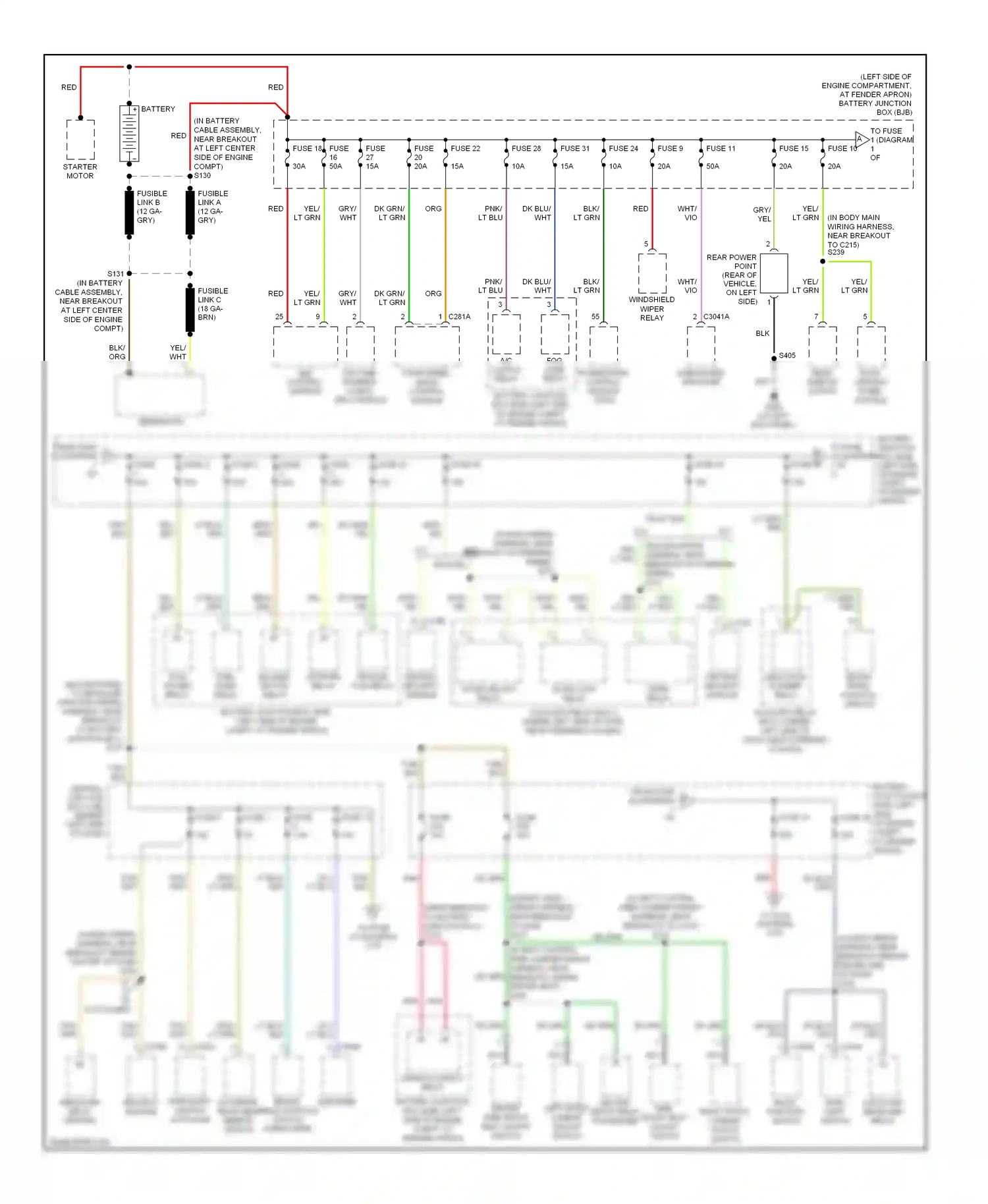 Ford Explorer III (2001-2006) red wiring diagram  (48 of 57)
