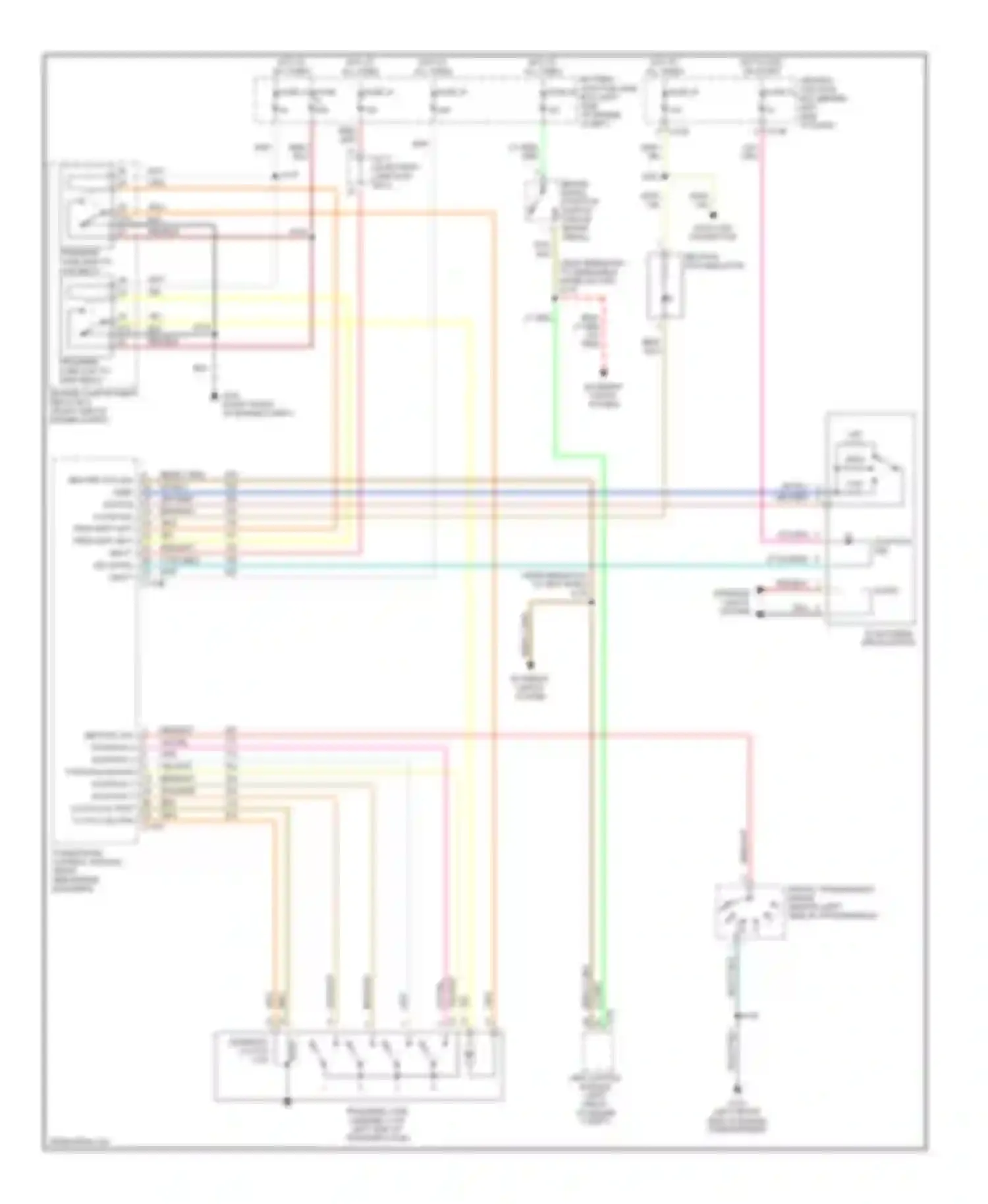 Wiring diagram transfer case low to high relay for Ford Explorer III (2001-2006) (1 of 3)