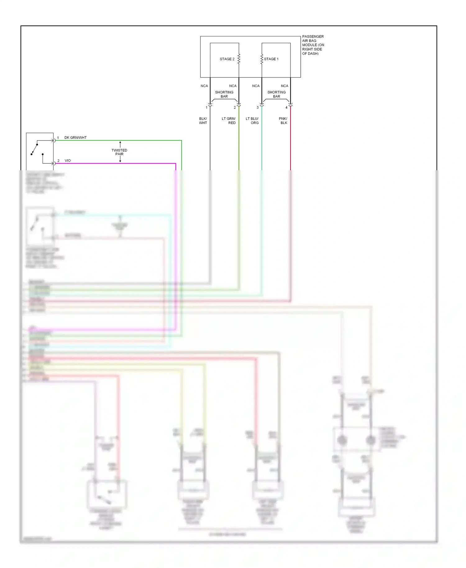 Wiring diagram vio/lt grn for Ford Explorer III (2001-2006) (2 of 5)
