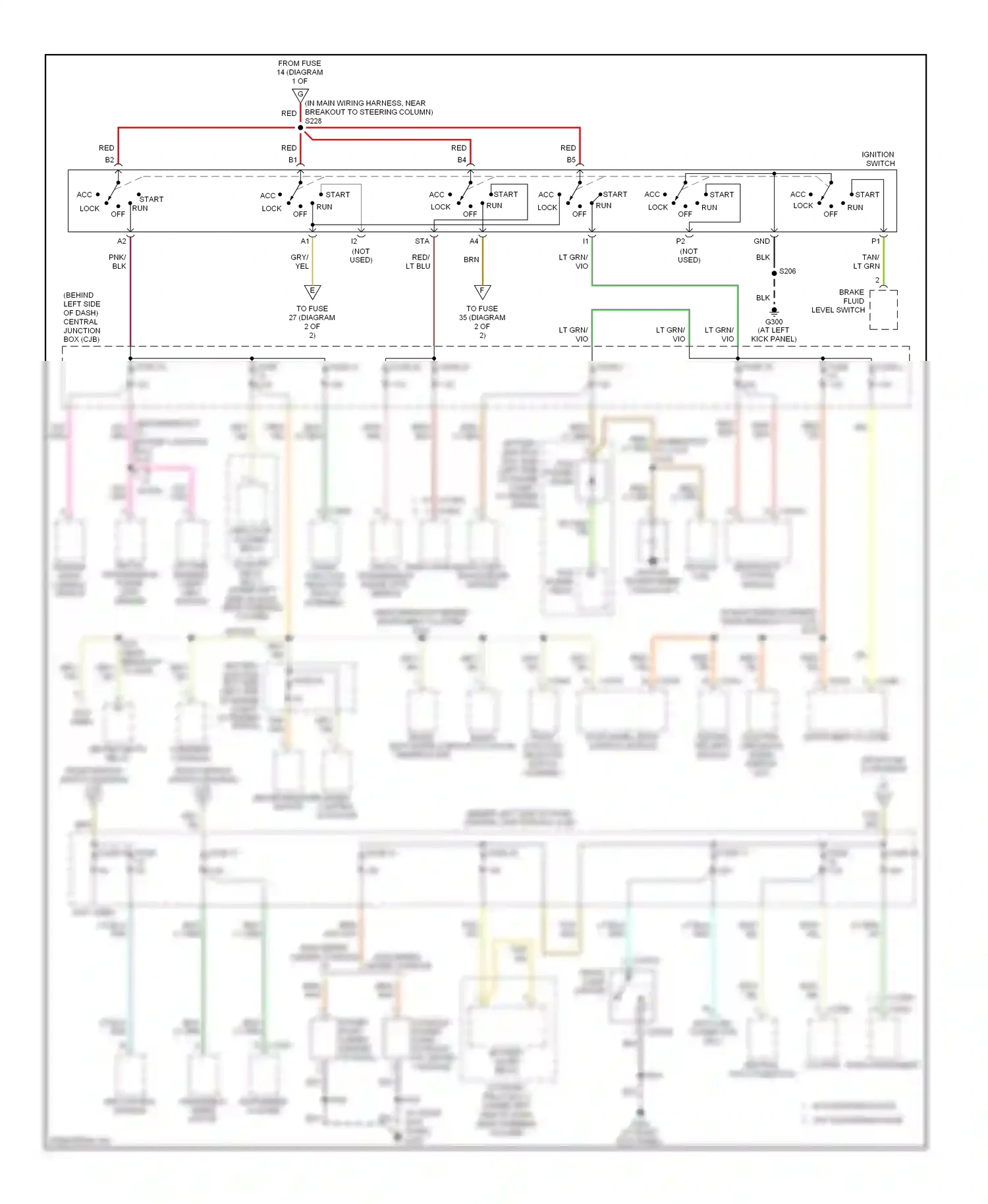Wiring diagram windshield wiper motor for Ford Explorer III (2001-2006) (3 of 4)