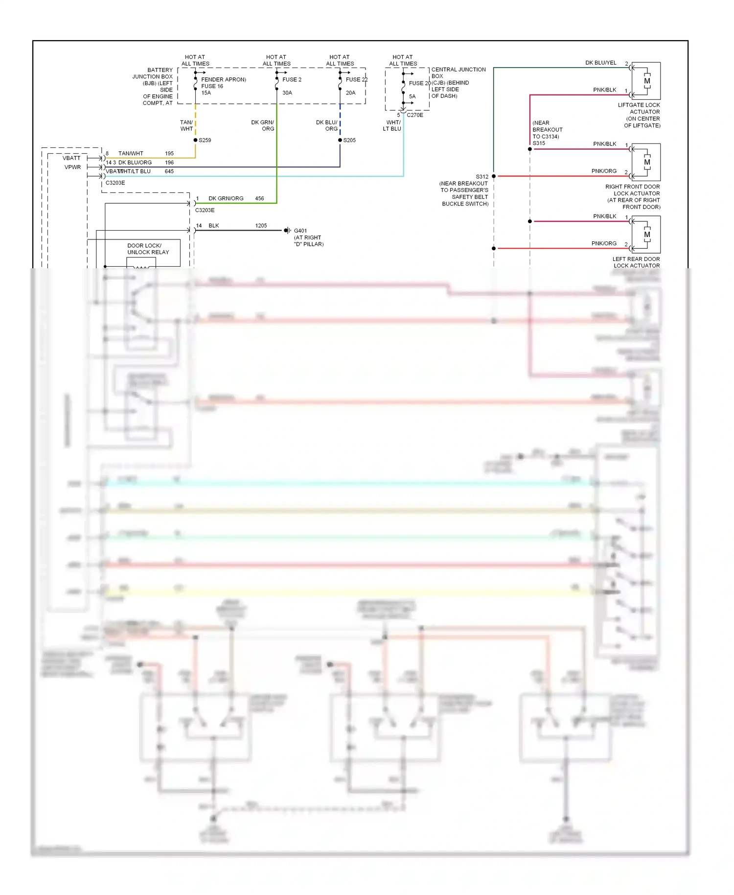 Wiring diagram yel for Ford Explorer III (2001-2006) (27 of 53)