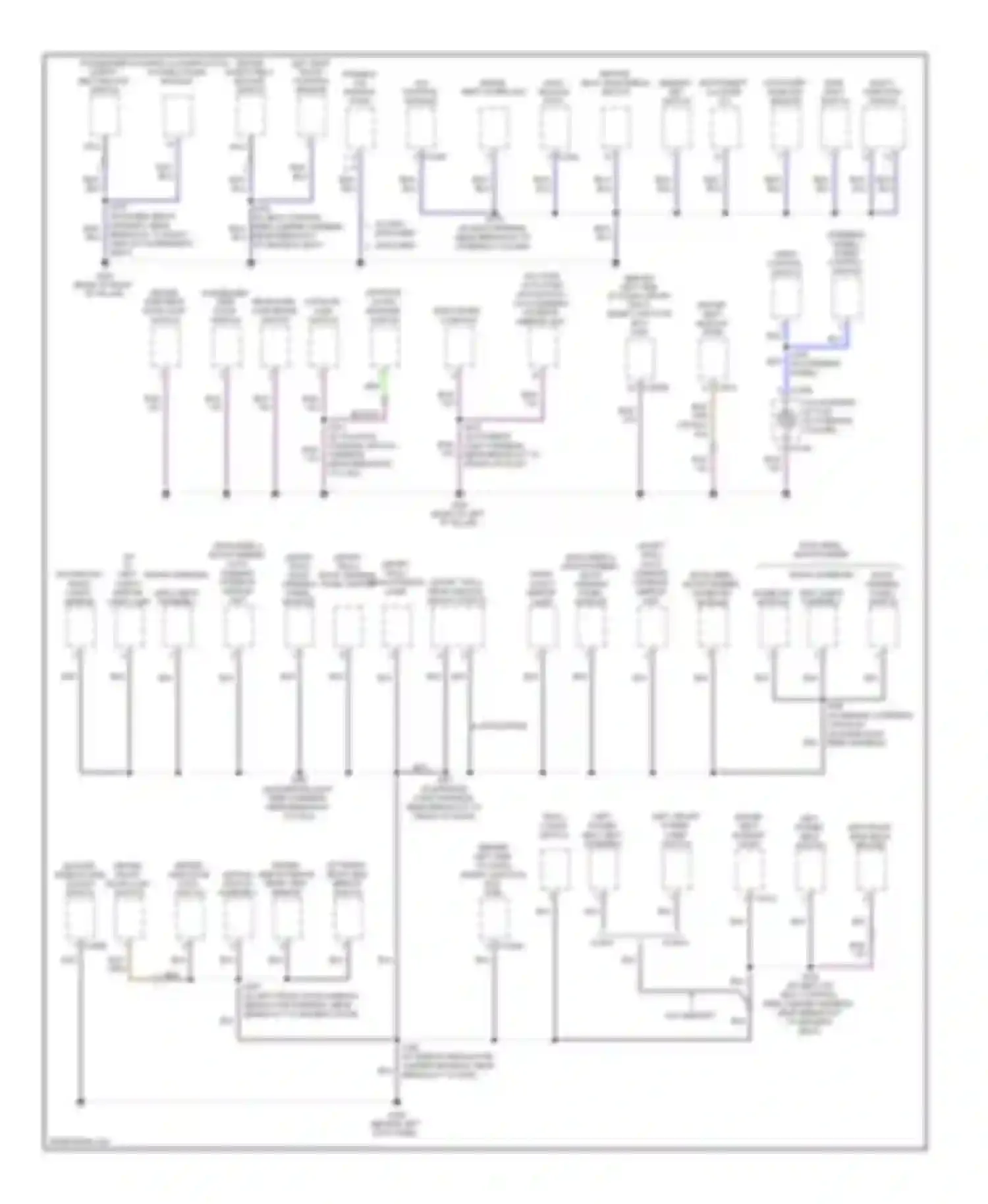 Explorer Ford IV (2005-2010): Ground distribution circuit (2 of 4)