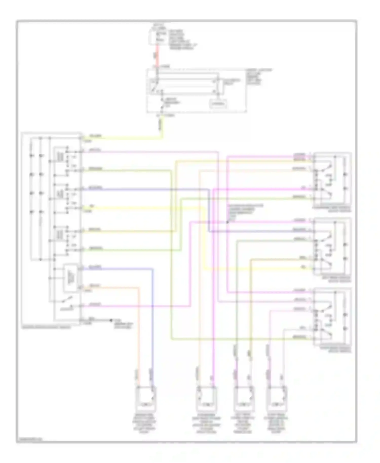 Explorer Ford IV (2005-2010): Power windows circuit