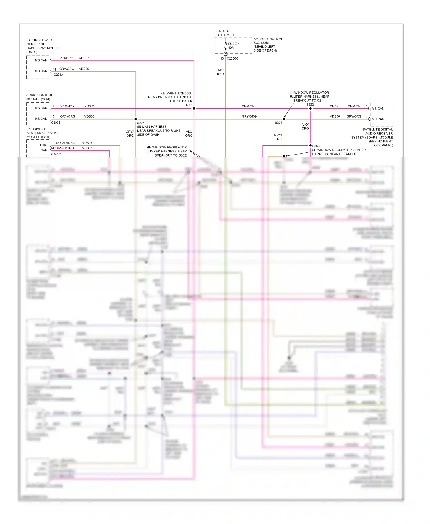 Ford Explorer IV (2005-2010) accessory protocol interface module (apim) (late production) wiring diagram  (1 of 3)