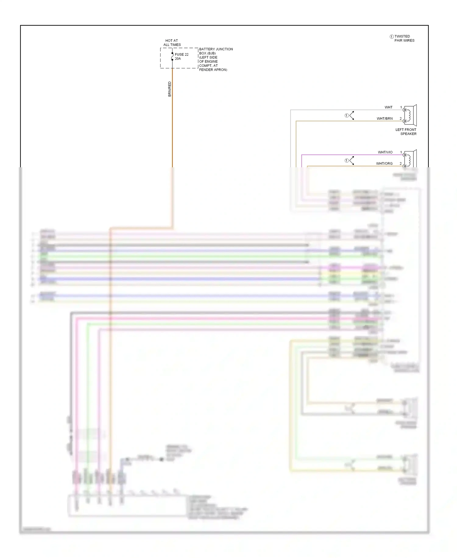 Ford Explorer IV (2005-2010) audio control module (acm) wiring diagram  (7 of 8)