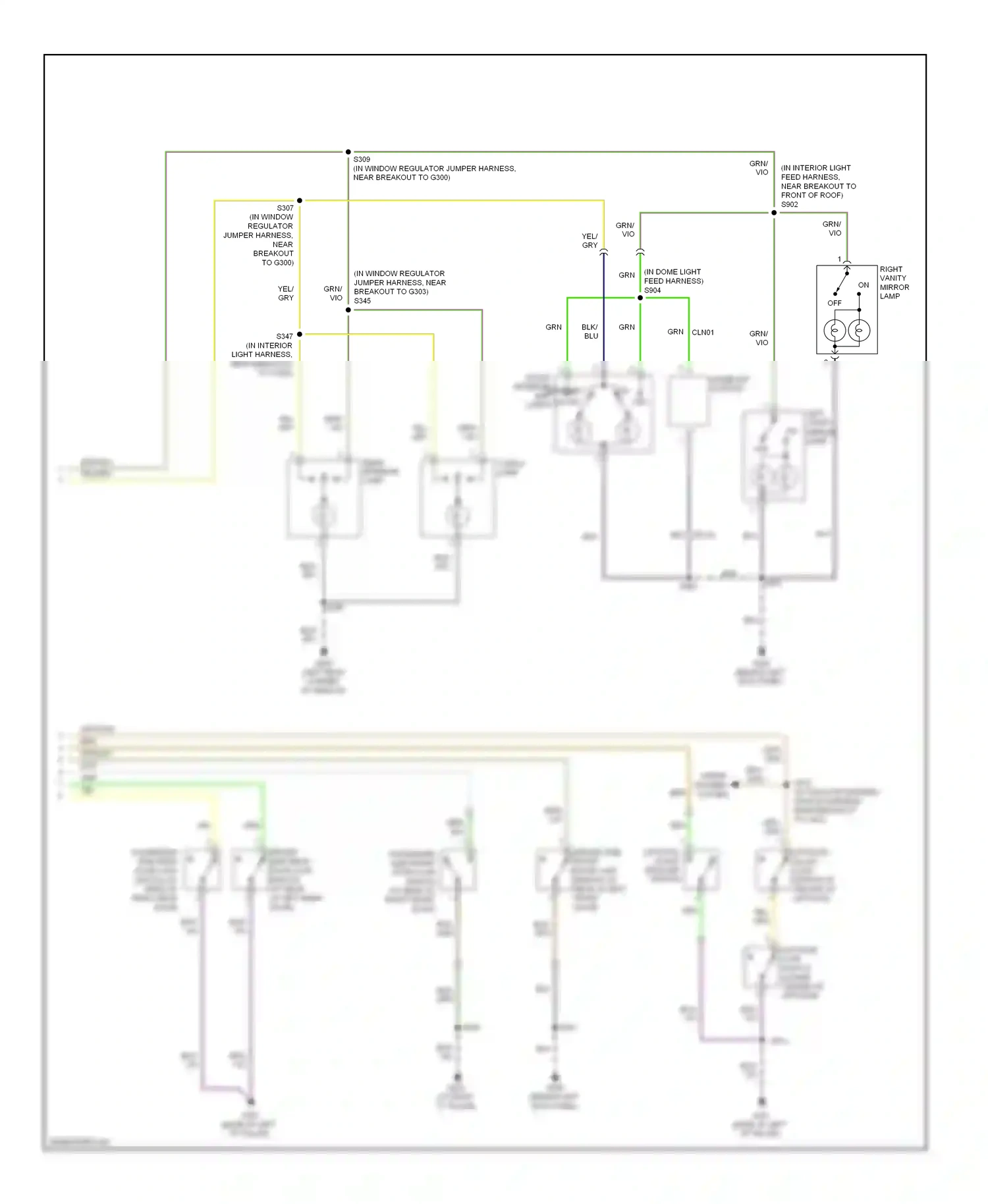 Ford Explorer IV (2005-2010) (behind left kick panel) wiring diagram  (3 of 25)