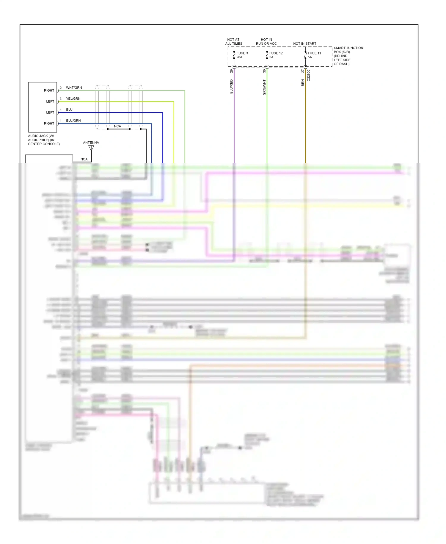 Ford Explorer IV (2005-2010) blu wiring diagram  (42 of 59)