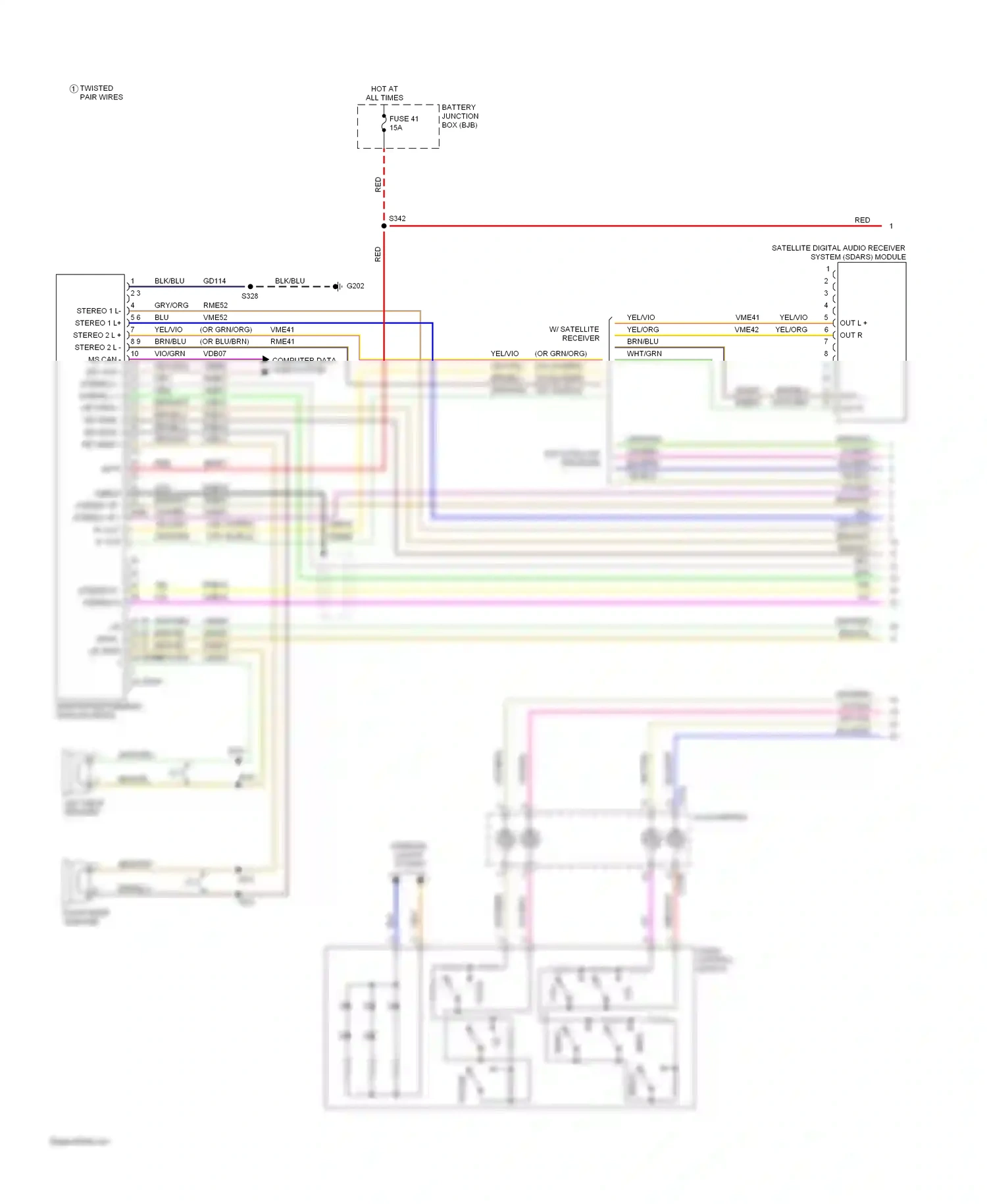 Wiring diagram brn/yel for Ford Explorer IV (2005-2010) (18 of 21)