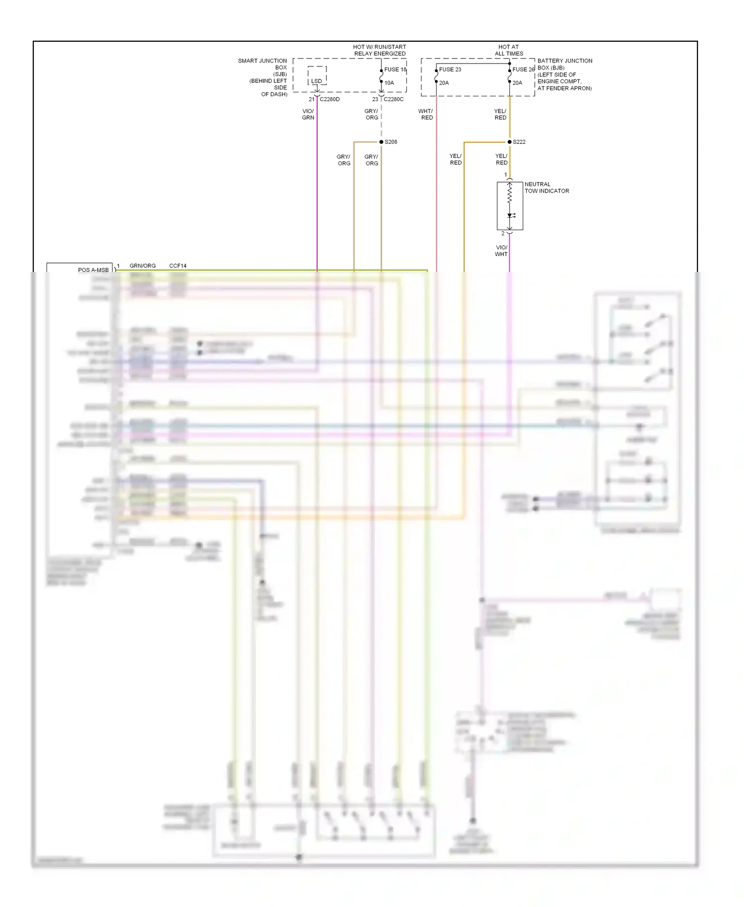 Wiring diagram brn/yel for Ford Explorer IV (2005-2010) (11 of 21)