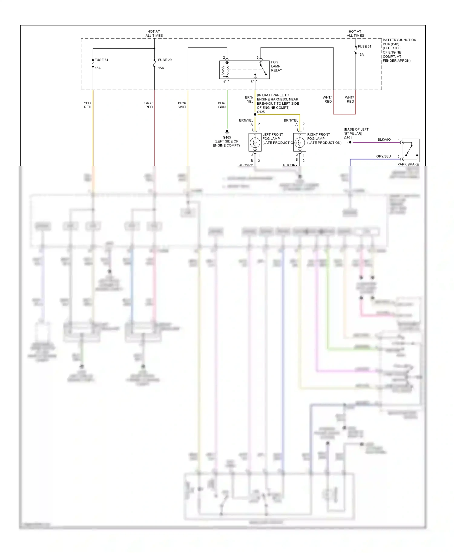 Wiring diagram brn/yel for Ford Explorer IV (2005-2010) (4 of 21)