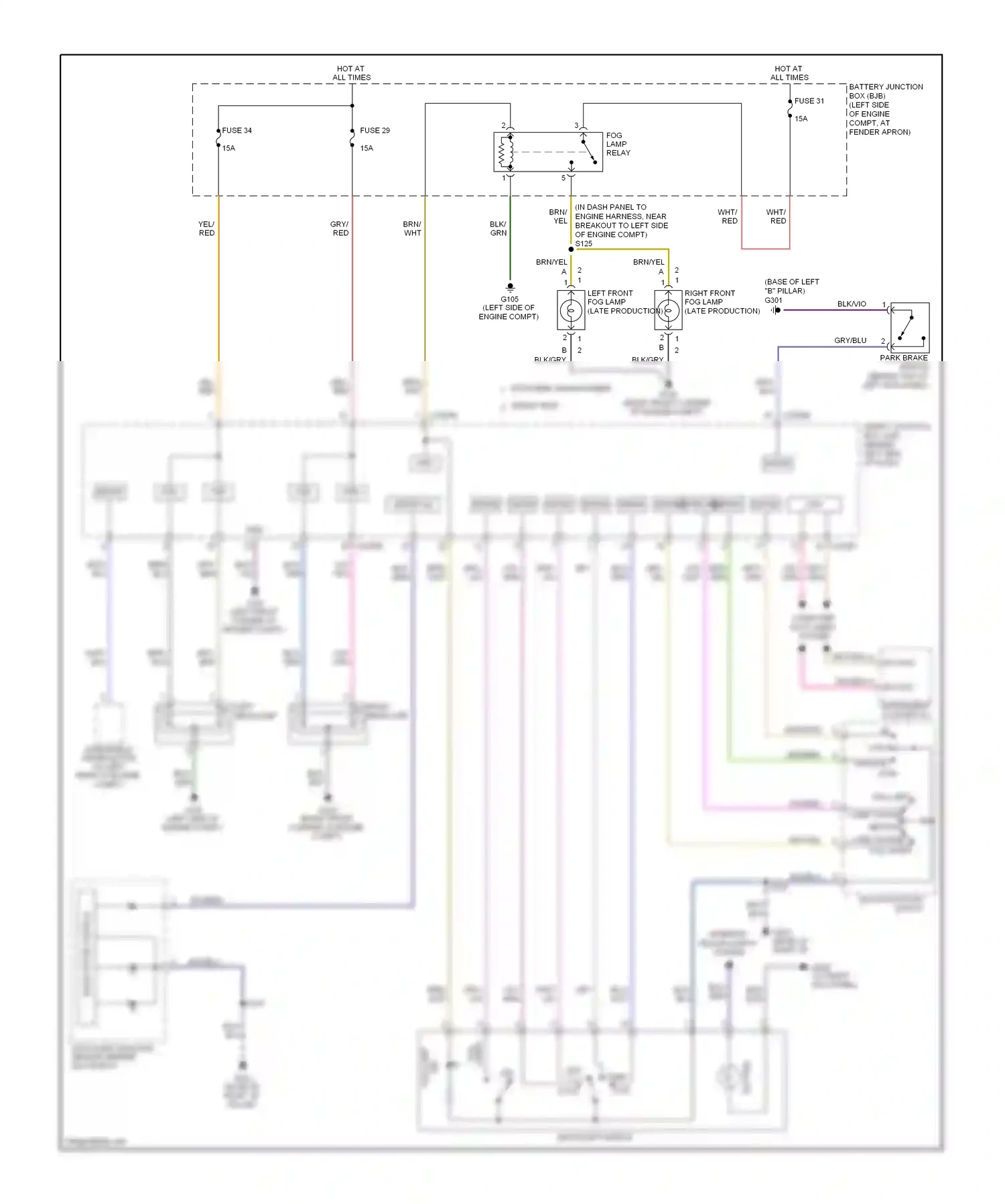 Wiring diagram brn/yel for Ford Explorer IV (2005-2010) (3 of 21)