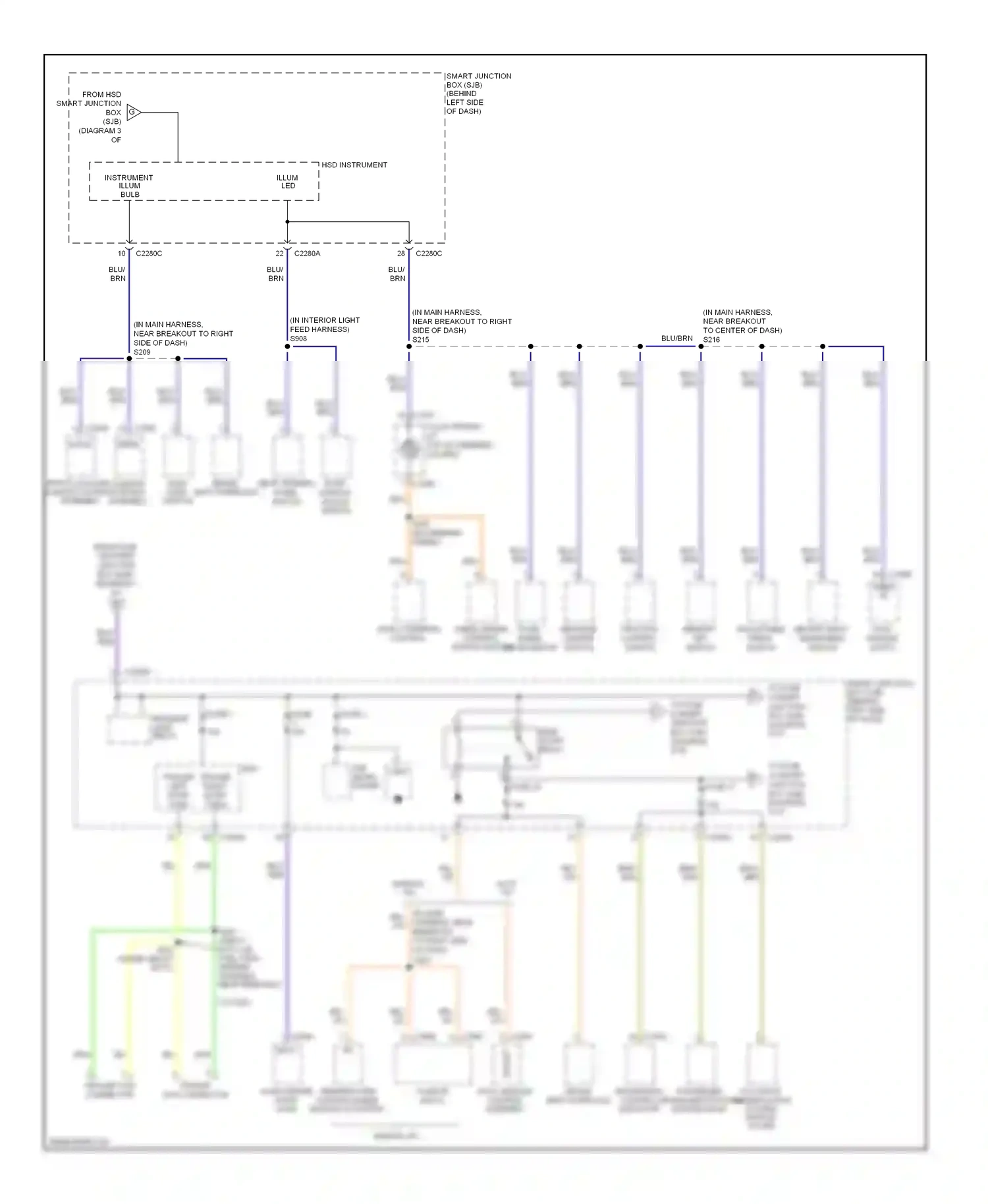 Ford Explorer IV (2005-2010) climate hvac module control (datc) assembly wiring diagram  (1 of 1)