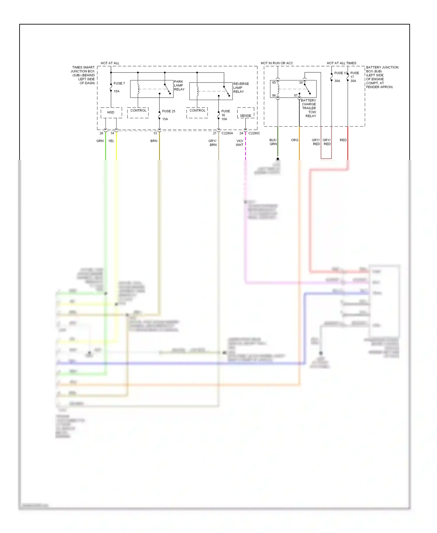 Ford Explorer IV (2005-2010) control wiring diagram  (7 of 8)