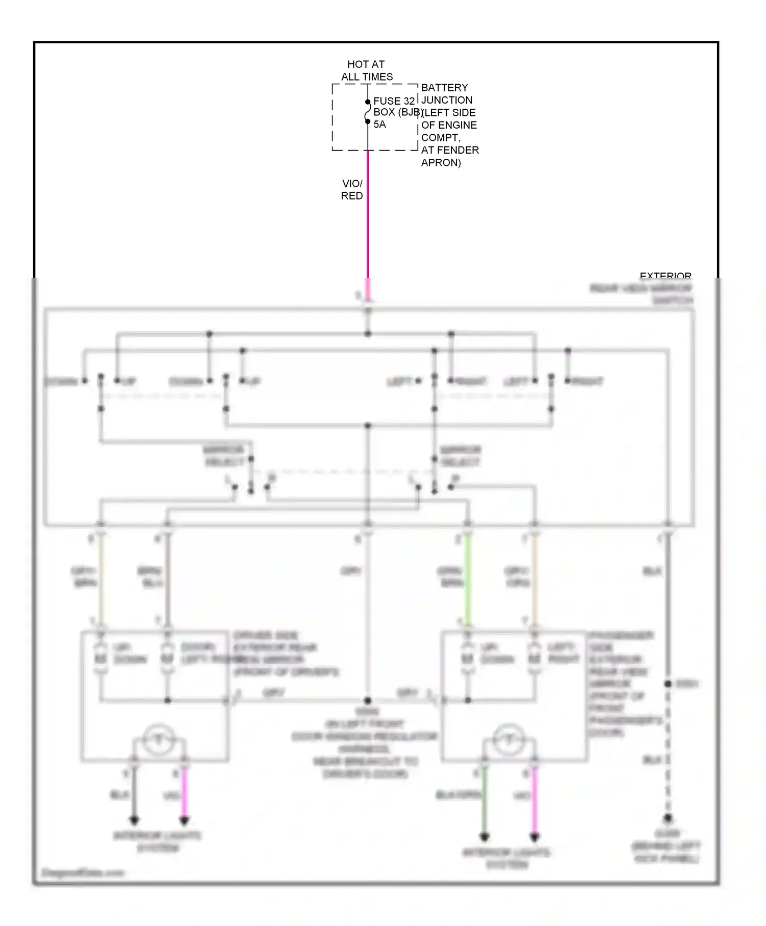Ford Explorer IV (2005-2010) down up wiring diagram  (2 of 2)
