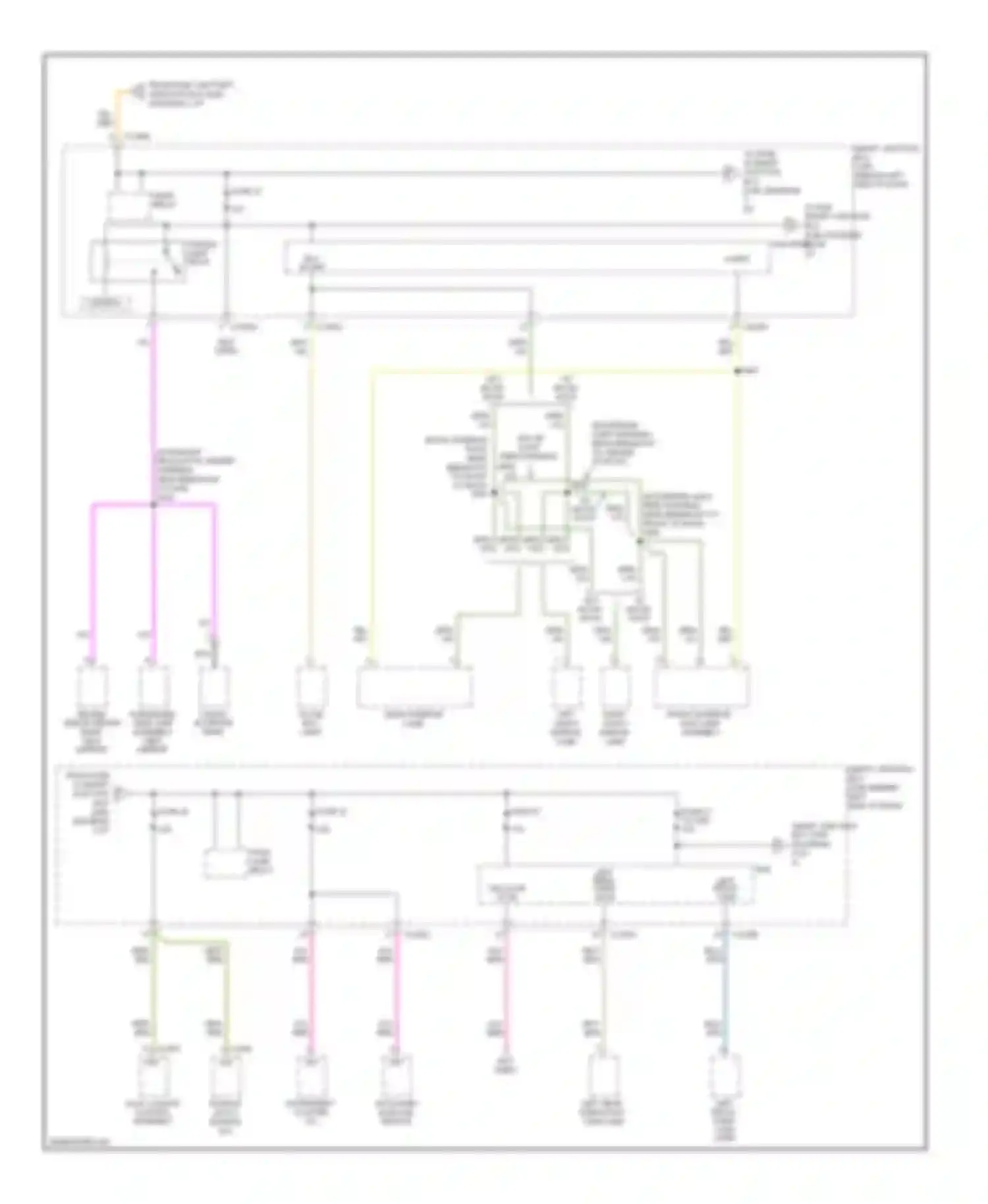 Wiring diagram driver side exterior rear view mirror for Ford Explorer IV (2005-2010) (3 of 3)
