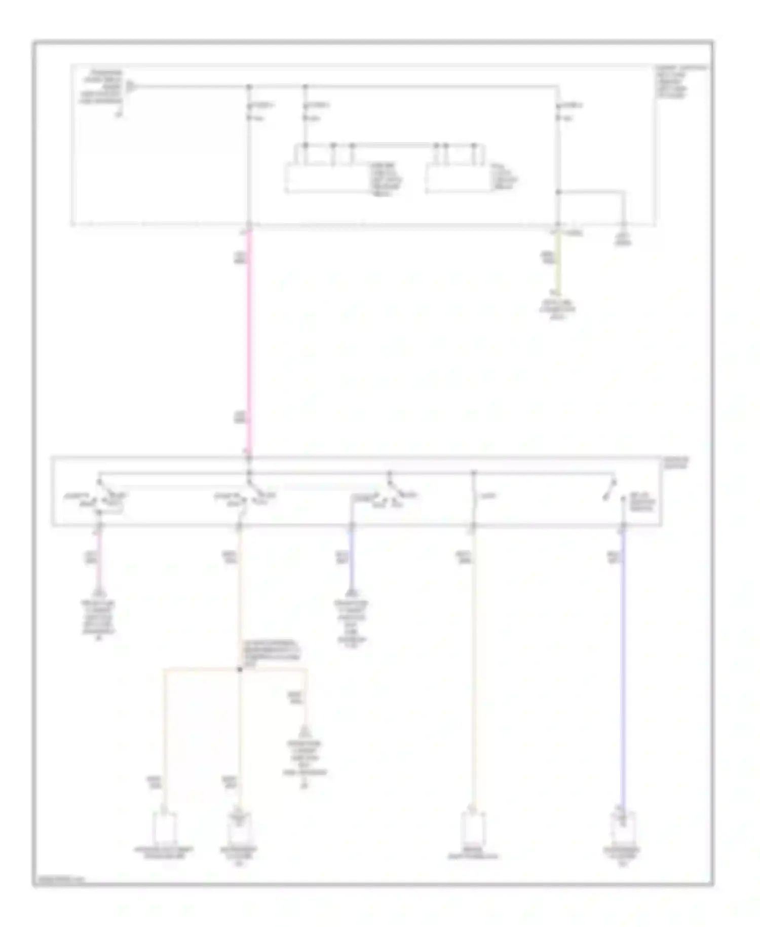 Wiring diagram driver unlock, lift gate release relay for Ford Explorer IV (2005-2010) (1 of 1)