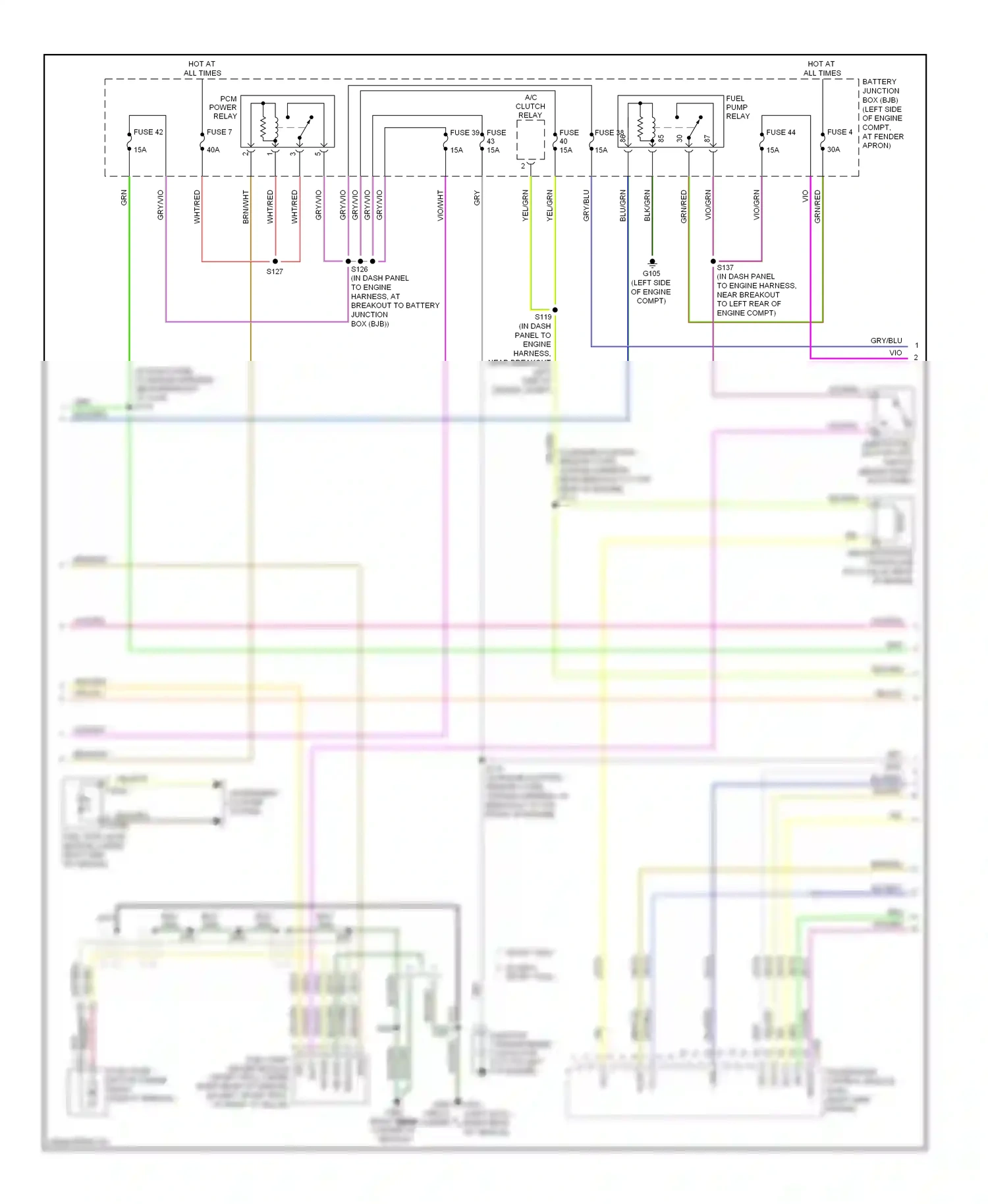 Ford Explorer IV (2005-2010) evap wiring diagram  (1 of 2)