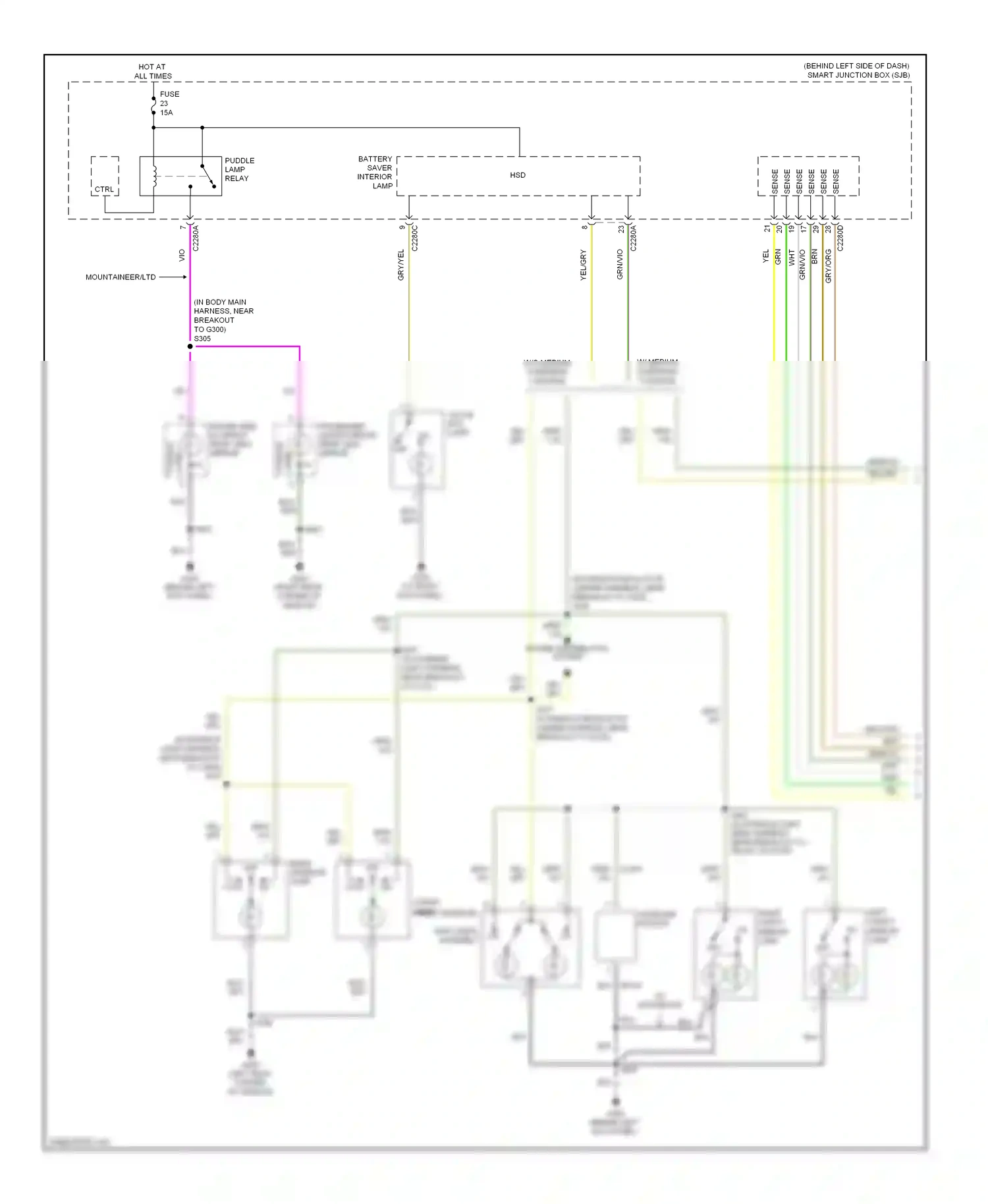 Ford Explorer IV (2005-2010) hsd wiring diagram  (1 of 11)