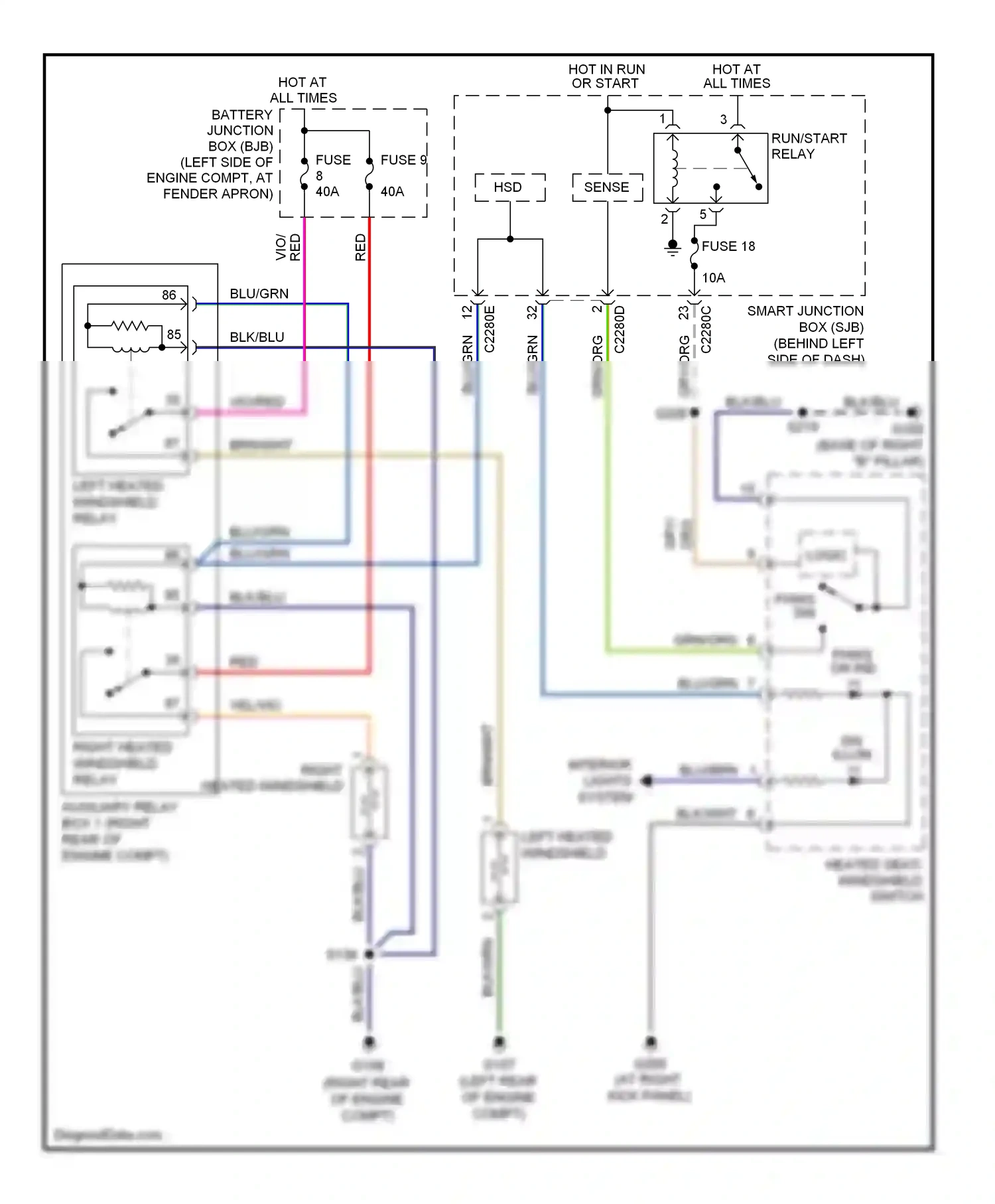 Ford Explorer IV (2005-2010) logic wiring diagram  (3 of 4)