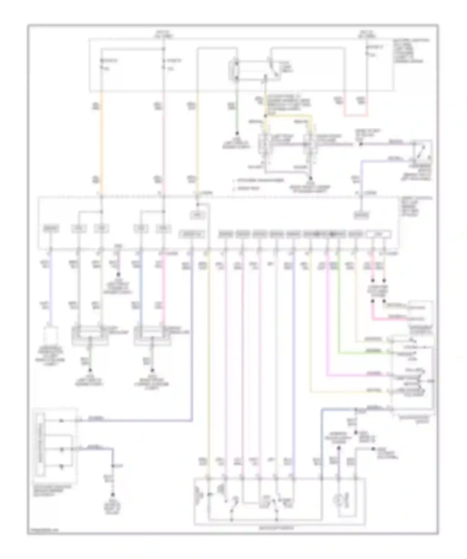 Wiring diagram multi- function switch for Ford Explorer IV (2005-2010)