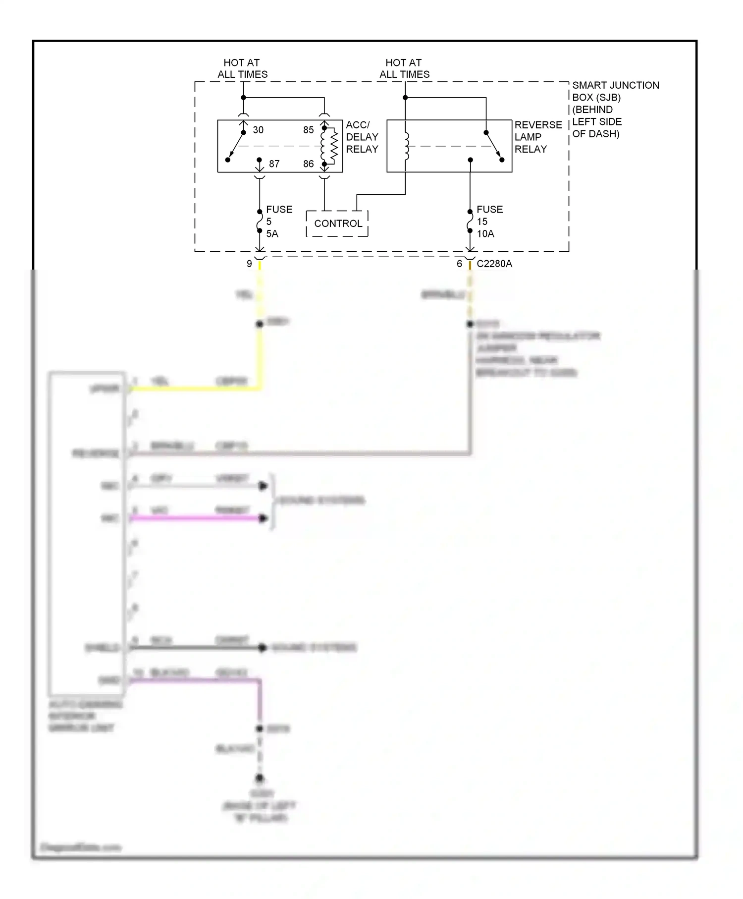 Ford Explorer IV (2005-2010) nca wiring diagram  (1 of 22)