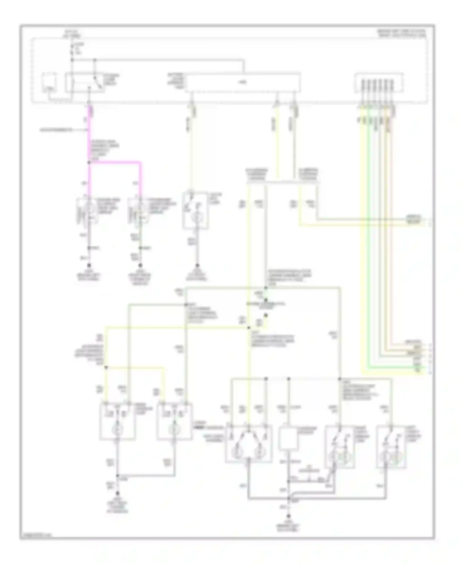 Wiring diagram homelink module for Ford Explorer IV (2005-2010)