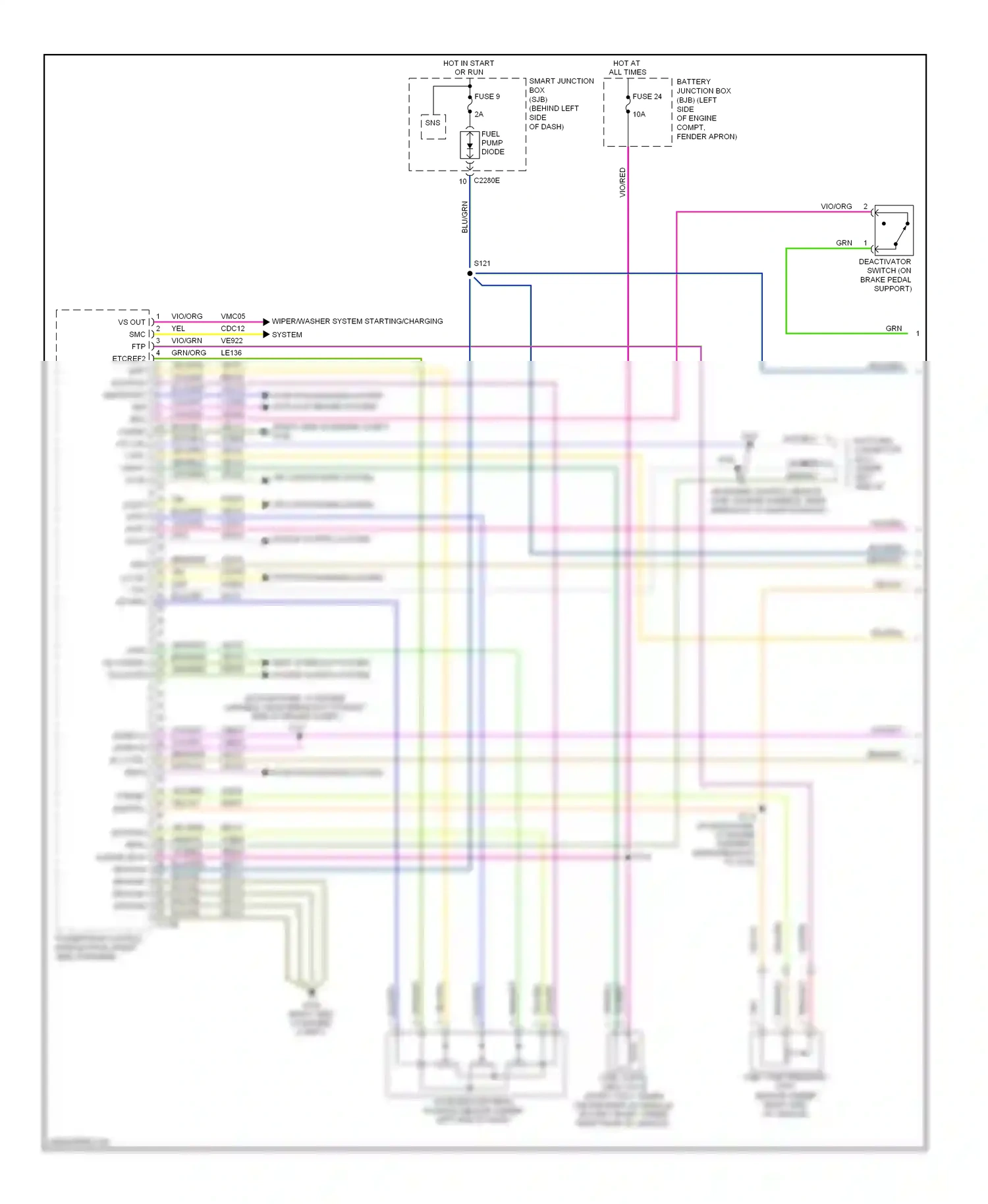 Wiring diagram sns fuel pump diode for Ford Explorer IV (2005-2010) (1 of 1)