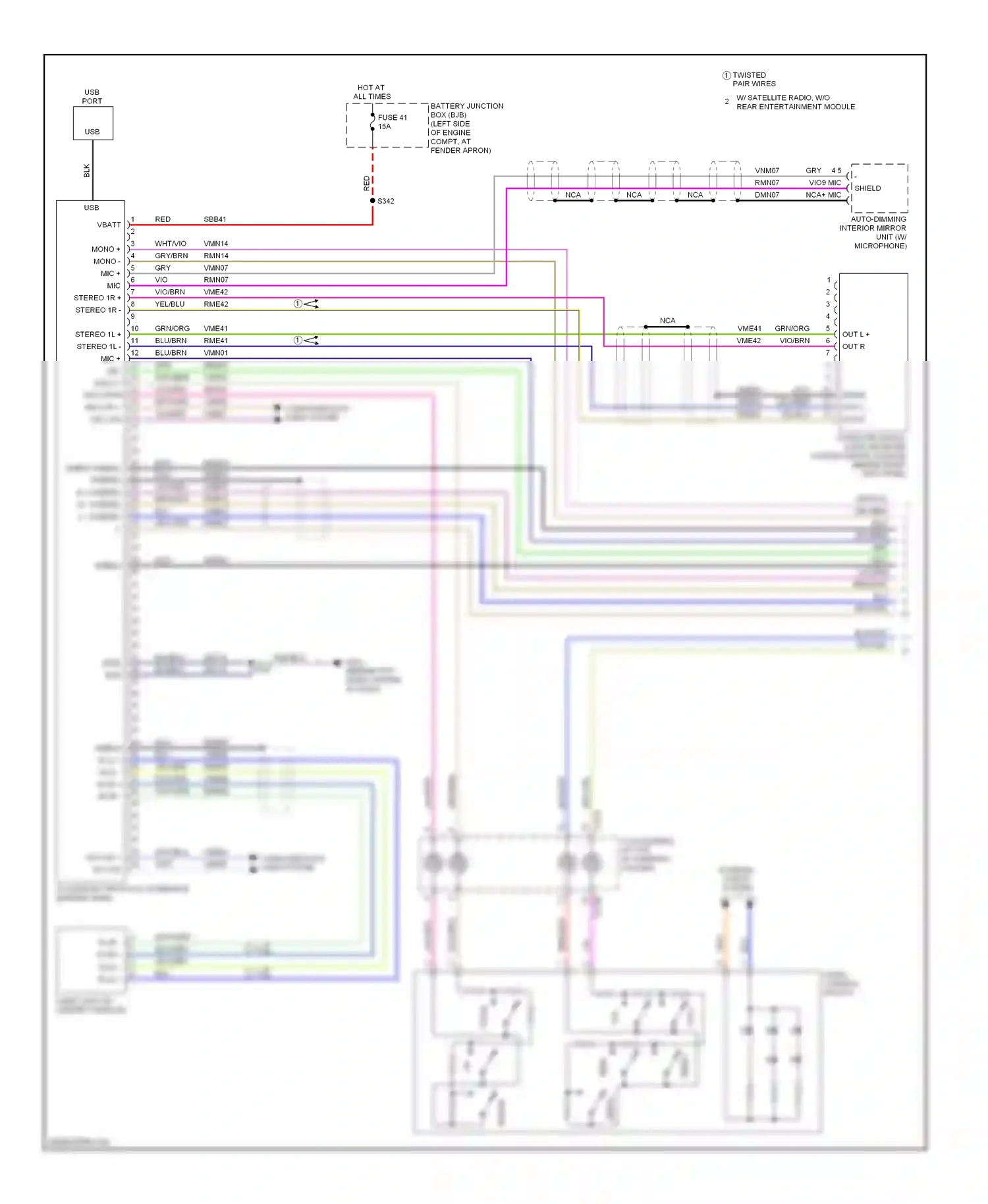 Wiring diagram vio/grn for Ford Explorer IV (2005-2010) (13 of 28)