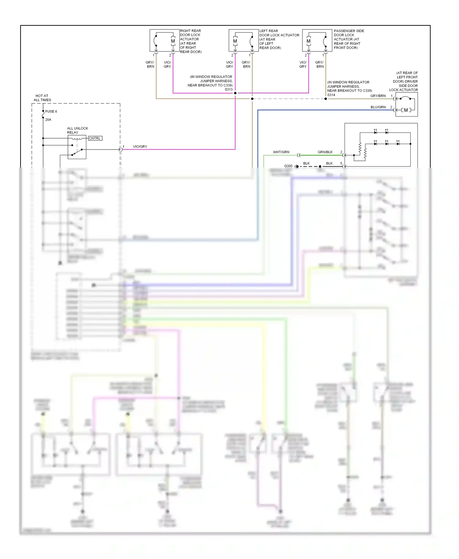 Wiring diagram vio/grn for Ford Explorer IV (2005-2010) (7 of 28)