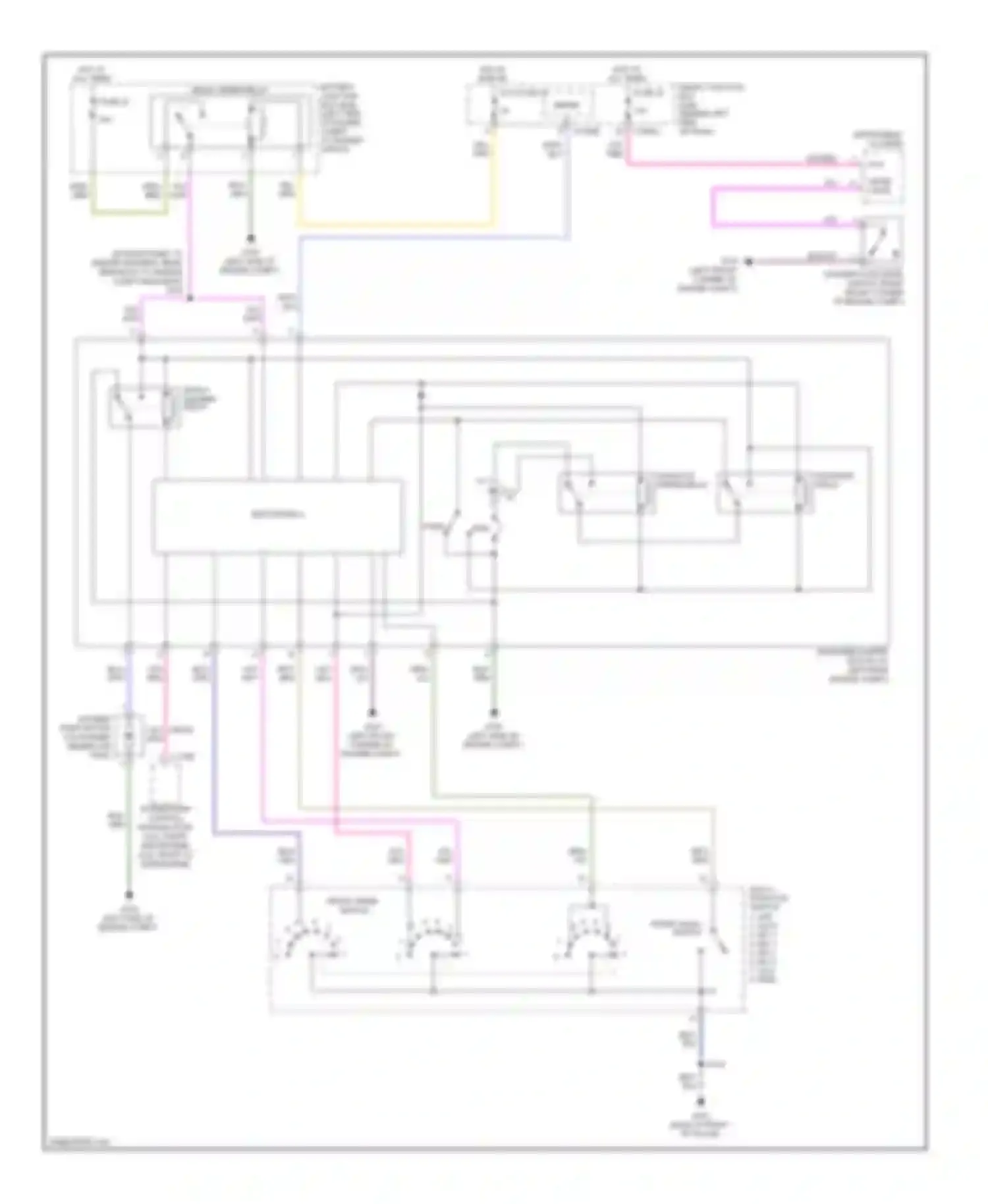 Wiring diagram windshield wiper motor (at left rear of for Ford Explorer IV (2005-2010) (1 of 1)