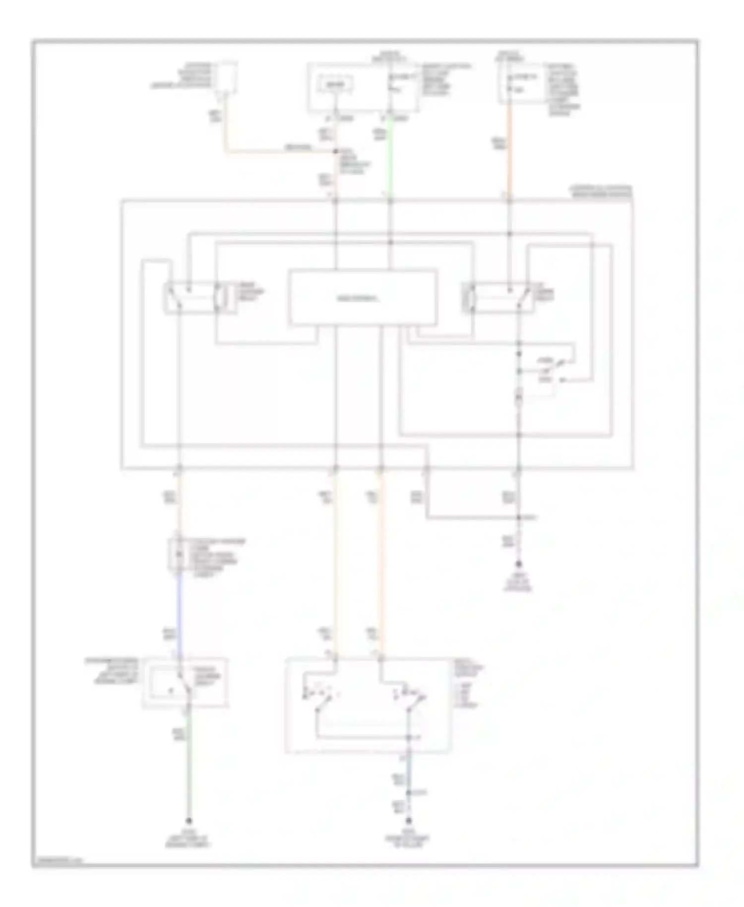 Wiring diagram multi- function switch for Ford Explorer IV (2005-2010)