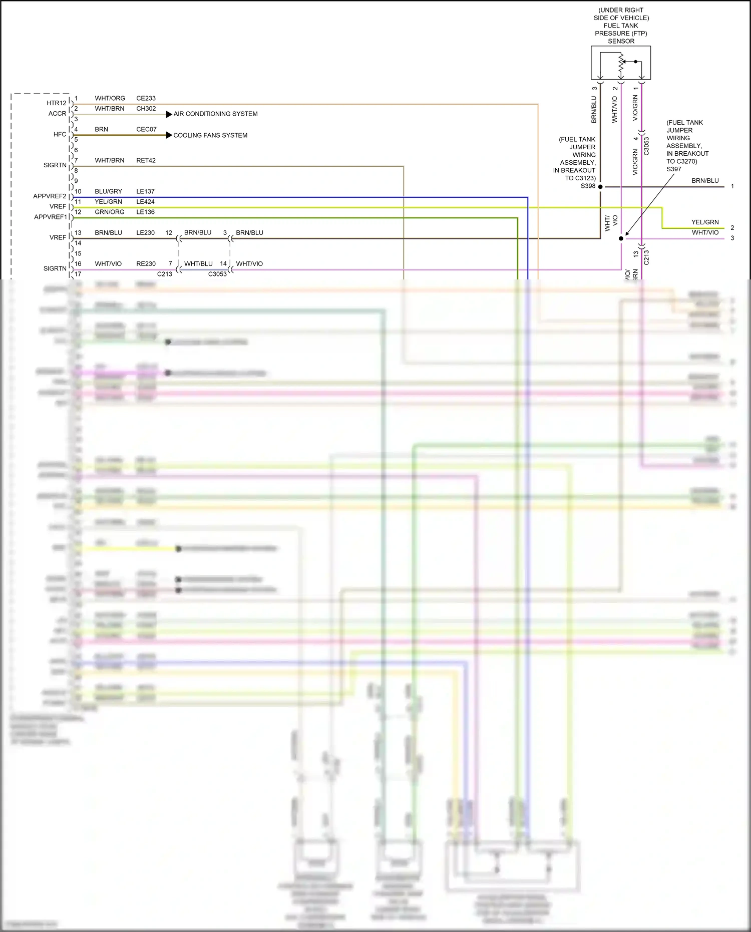 Wiring diagram air conditioning system for Ford Explorer V facelift 2 (2017-2019) (4 of 6)