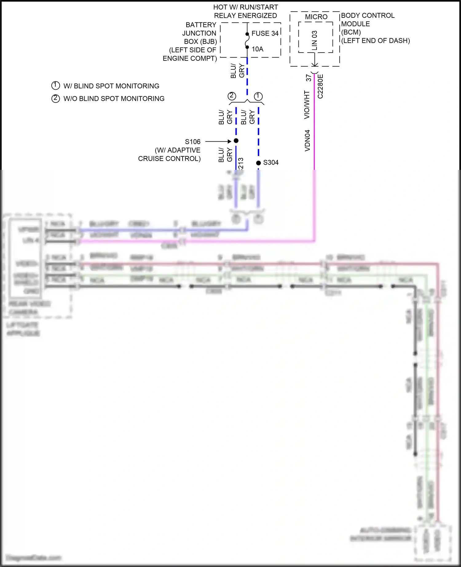 Wiring diagram auto dimming interior mirror for Ford Explorer V facelift 2 (2017-2019) (8 of 9)