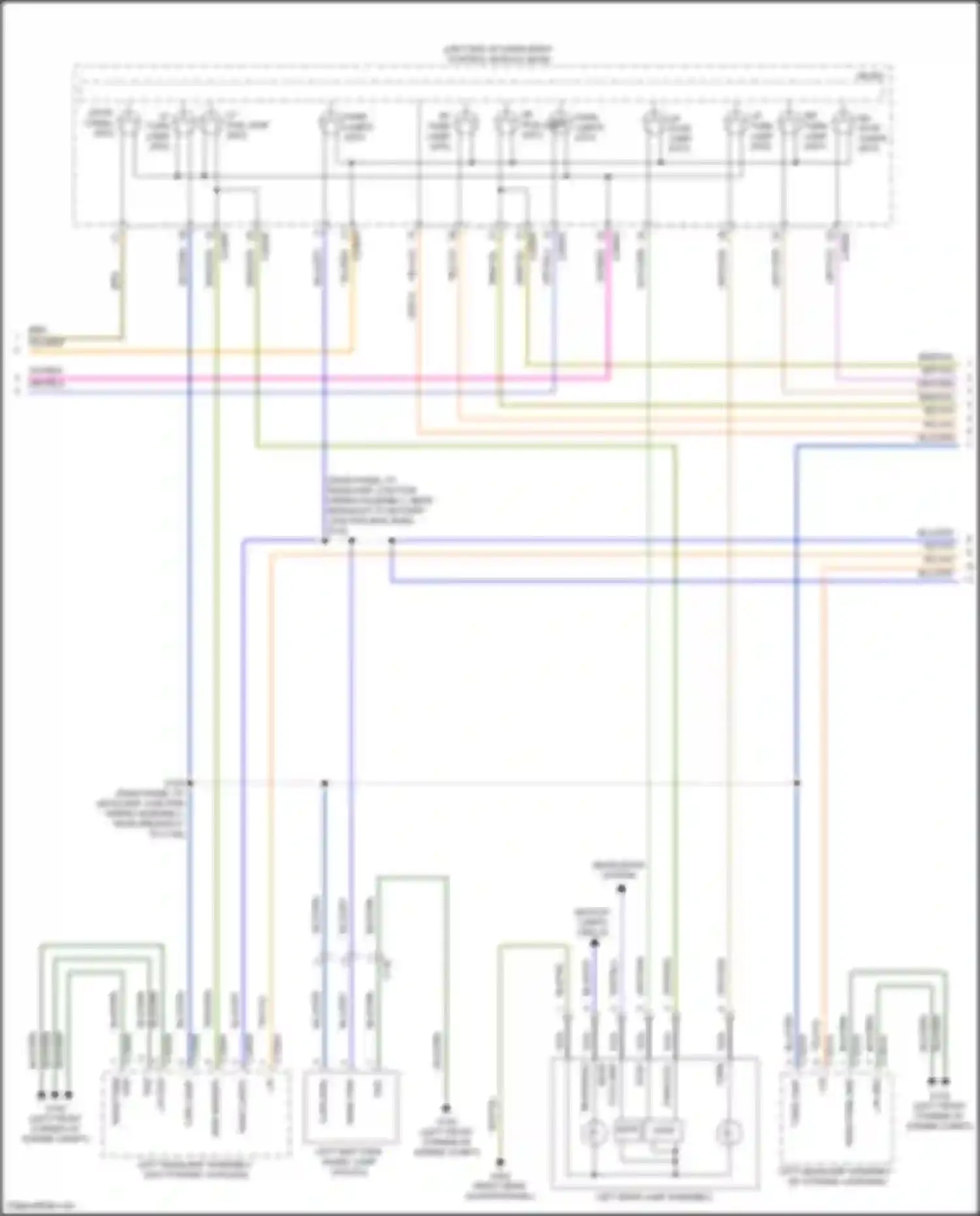 Wiring diagram backup lamps circuit for Ford Explorer V facelift 2 (2017-2019) (1 of 3)
