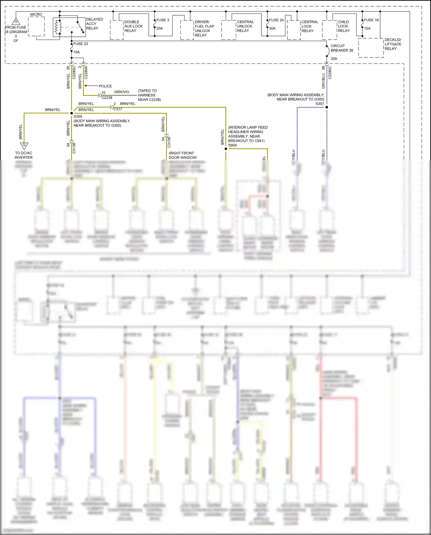 Wiring diagram blu/brn for Ford Explorer V facelift 2 (2017-2019) (12 of 32)