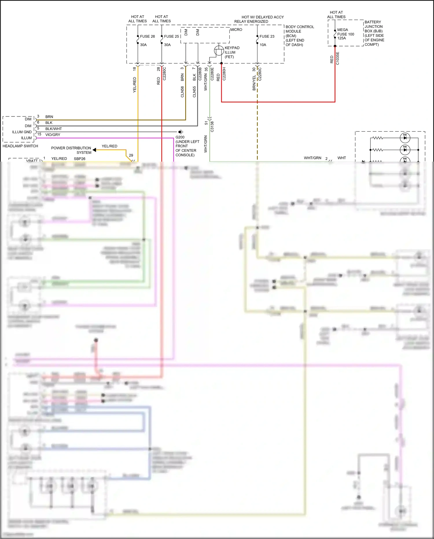 Wiring diagram blu/grn for Ford Explorer V facelift 2 (2017-2019) (15 of 56)