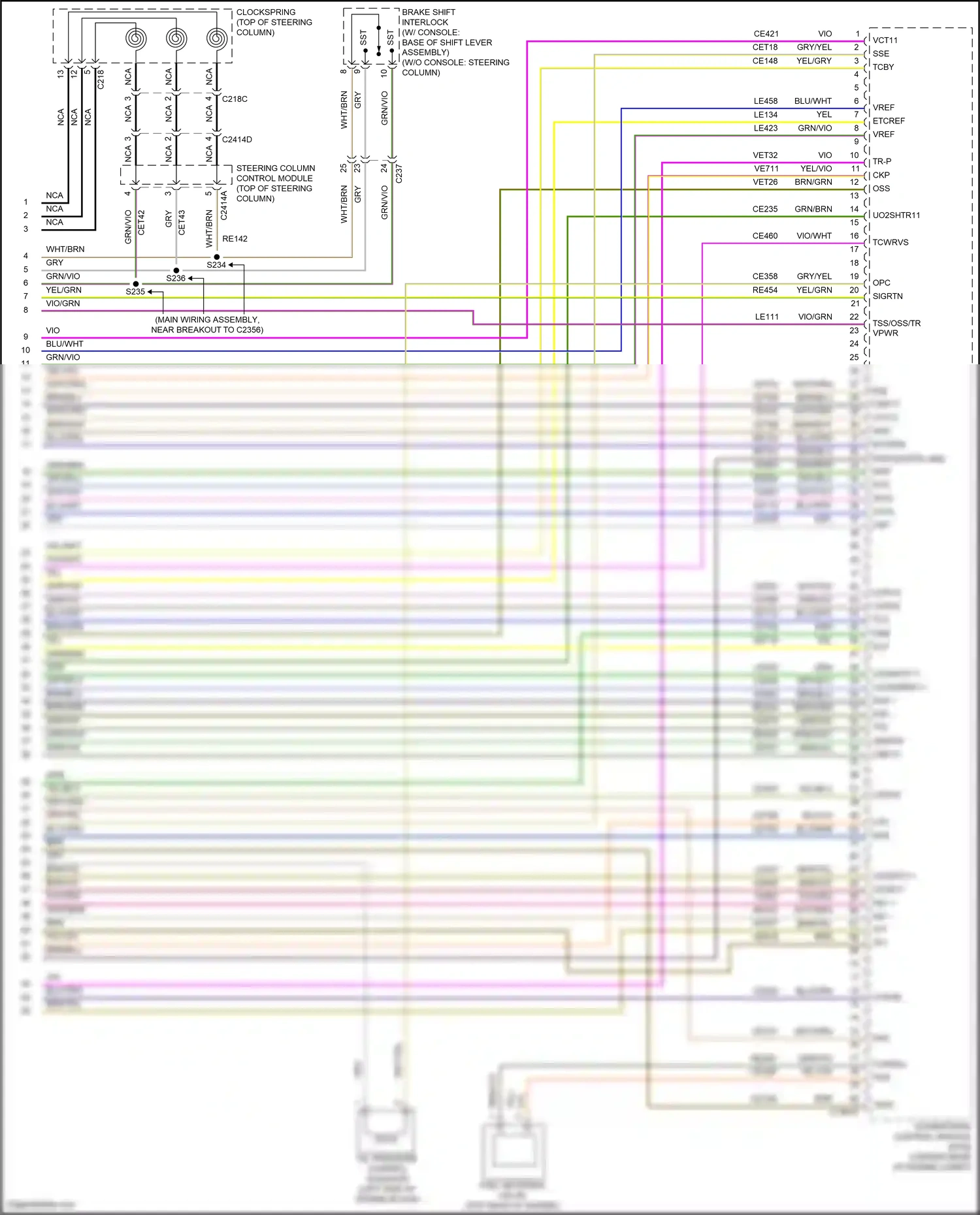 Ford Explorer V facelift 2 (2017-2019) brake shift interlock wiring diagram  (6 of 7)