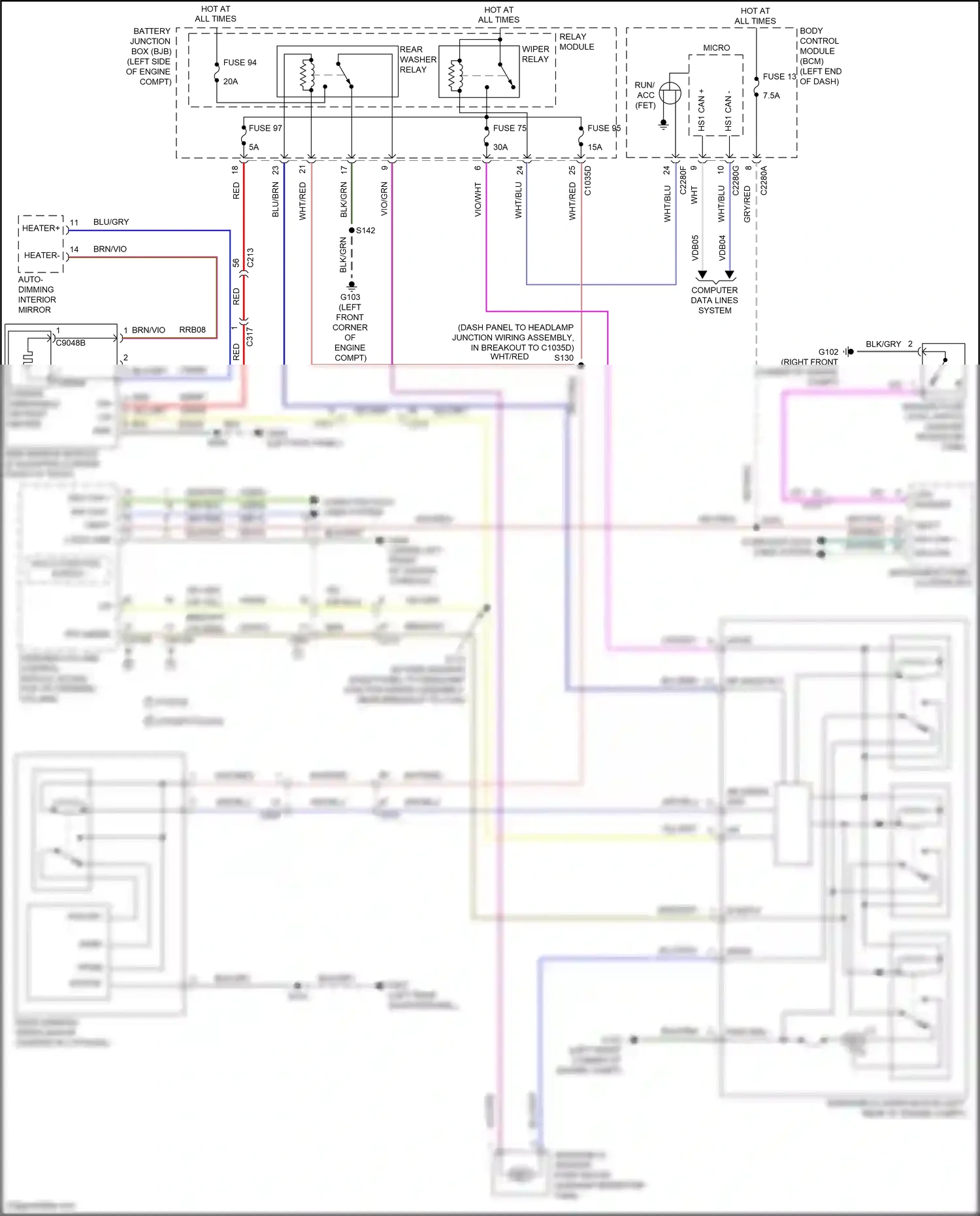 Wiring diagram brn for Ford Explorer V facelift 2 (2017-2019) (50 of 97)
