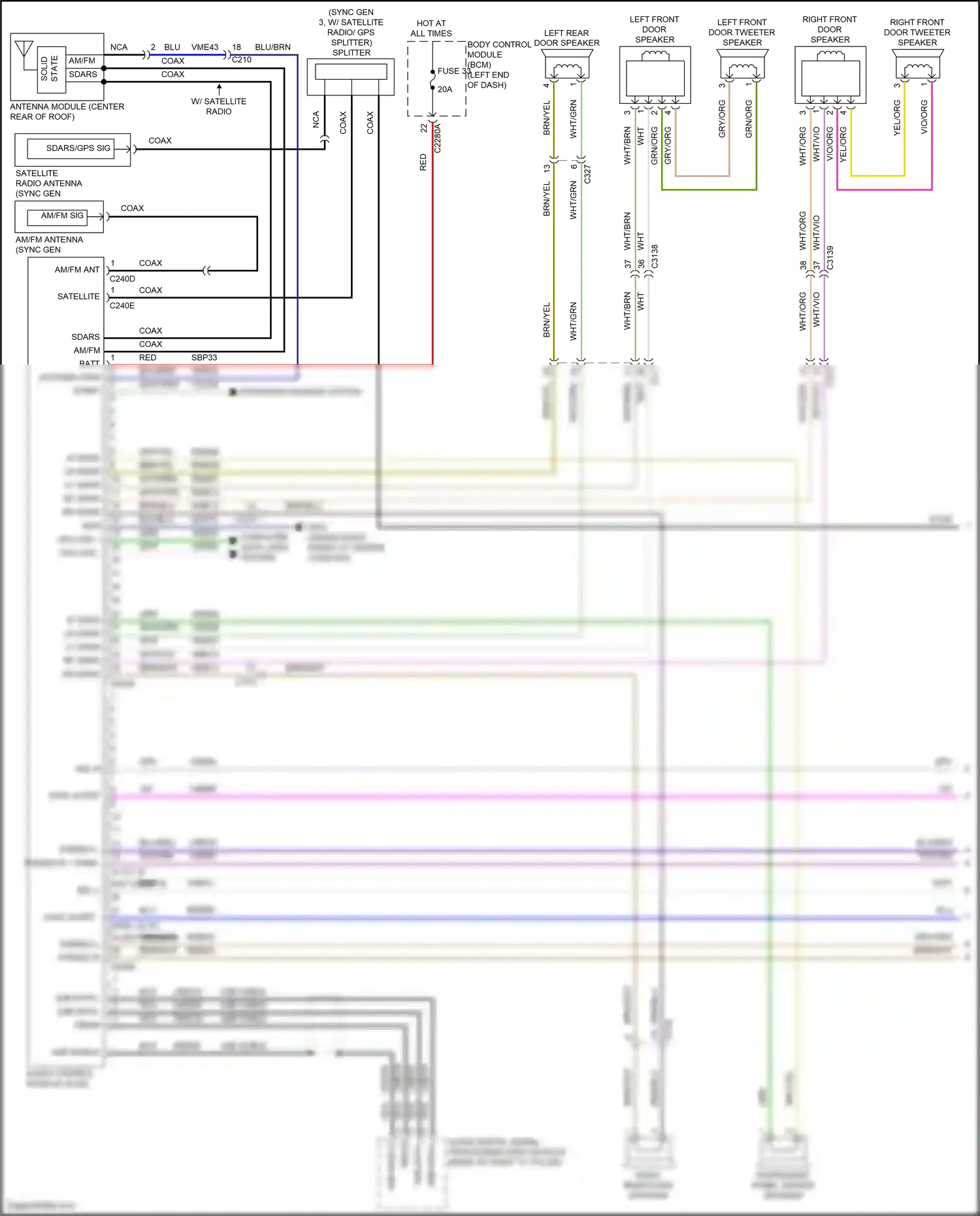 Wiring diagram brn/blu for Ford Explorer V facelift 2 (2017-2019) (8 of 47)