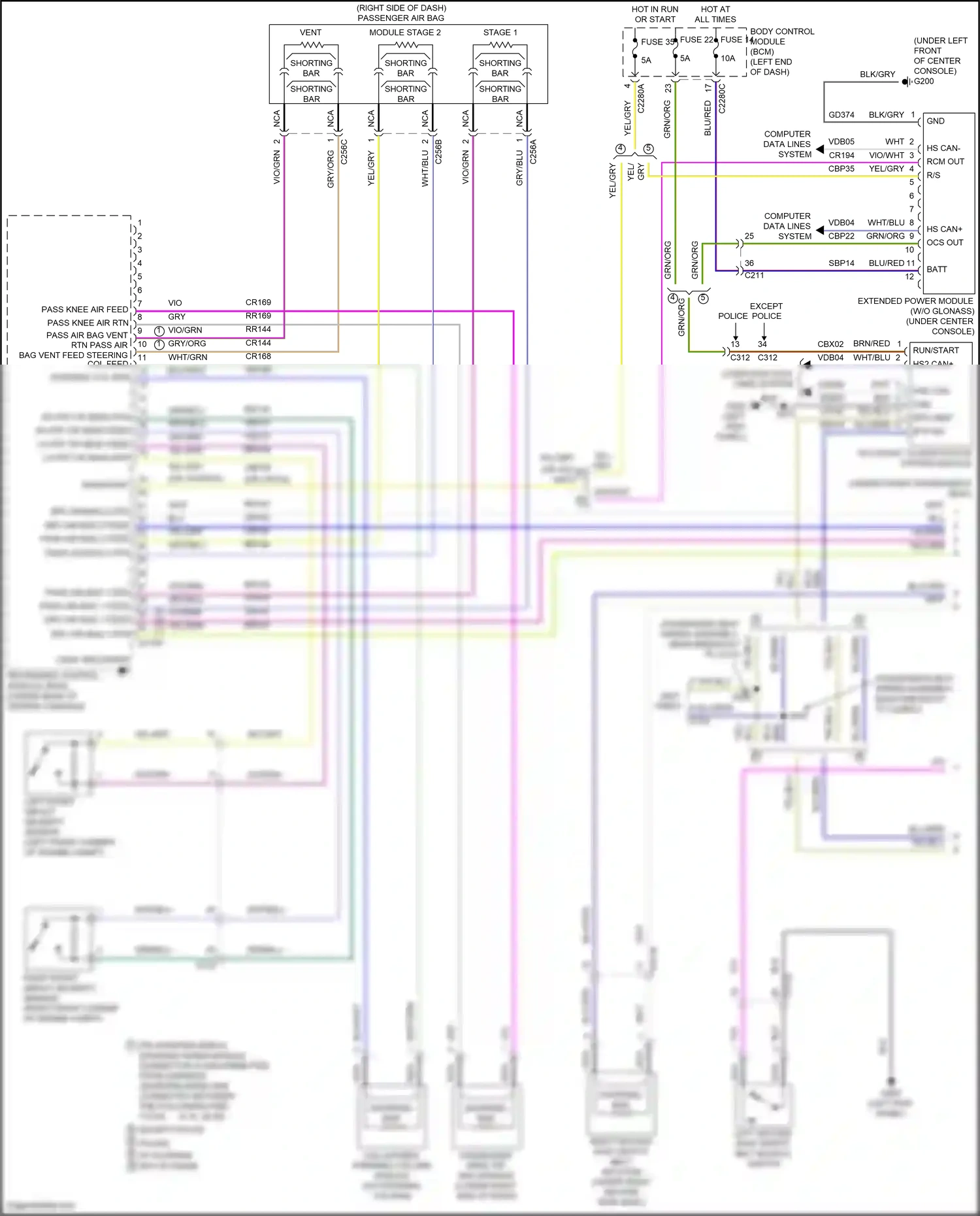 Wiring diagram case grounded for Ford Explorer V facelift 2 (2017-2019) (1 of 1)