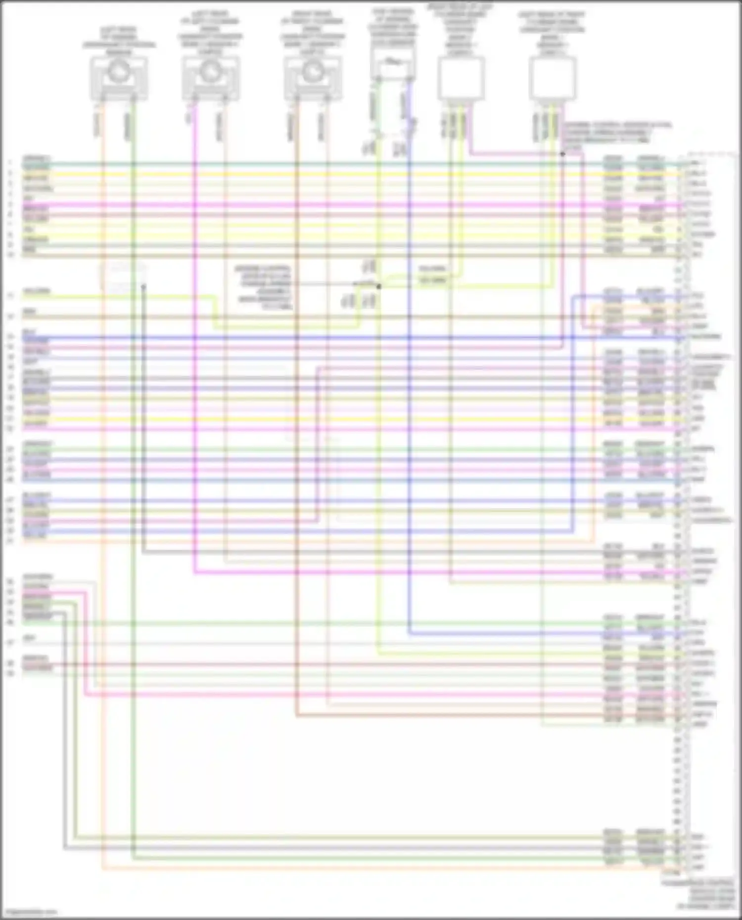 Wiring diagram crankshaft position sensor for Ford Explorer V facelift 2 (2017-2019) (1 of 1)