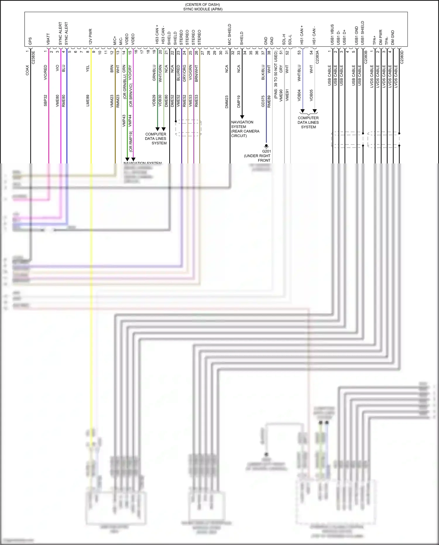 Wiring diagram dm pwr for Ford Explorer V facelift 2 (2017-2019) (2 of 8)