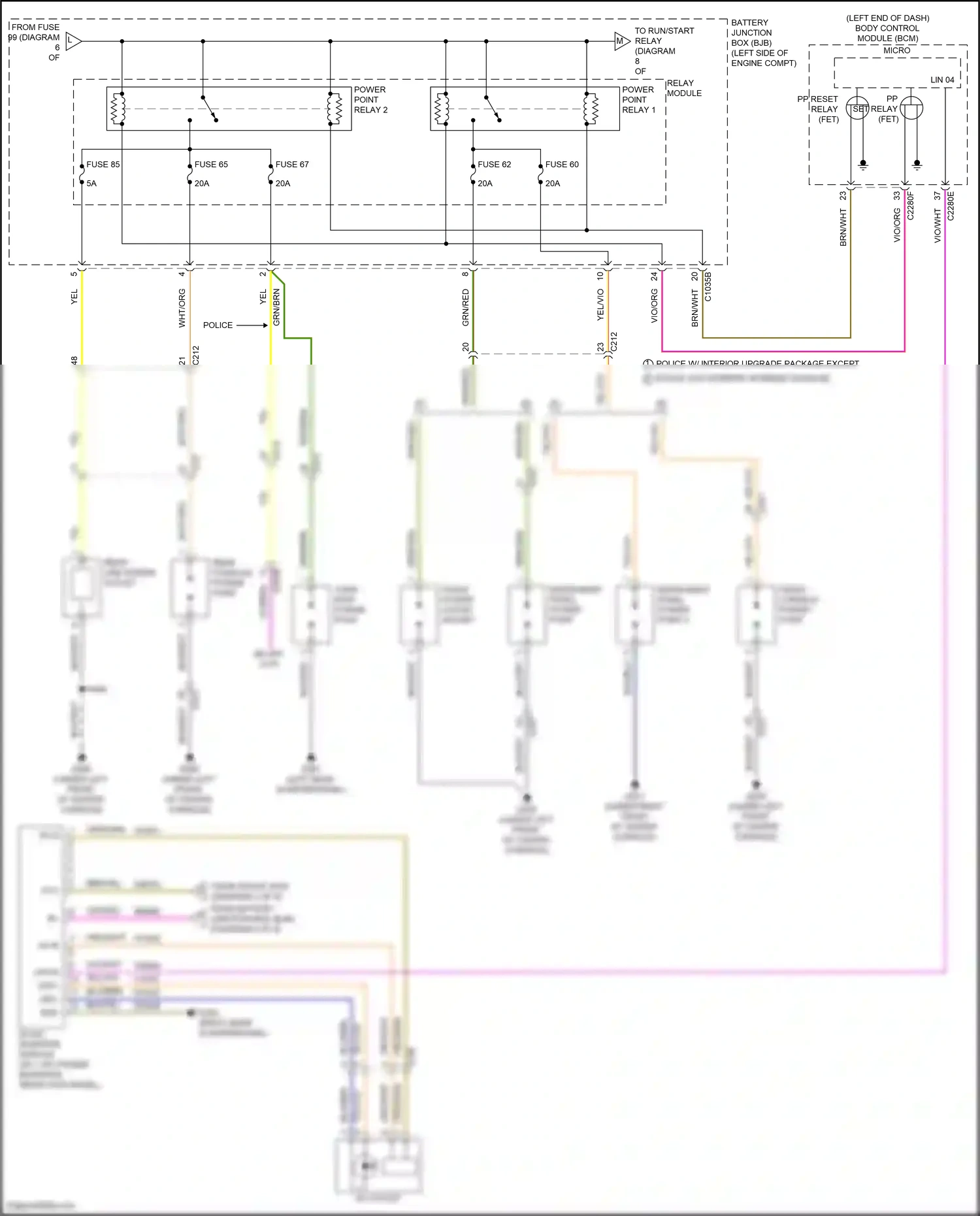 Wiring diagram fuse 62 for Ford Explorer V facelift 2 (2017-2019) (1 of 1)