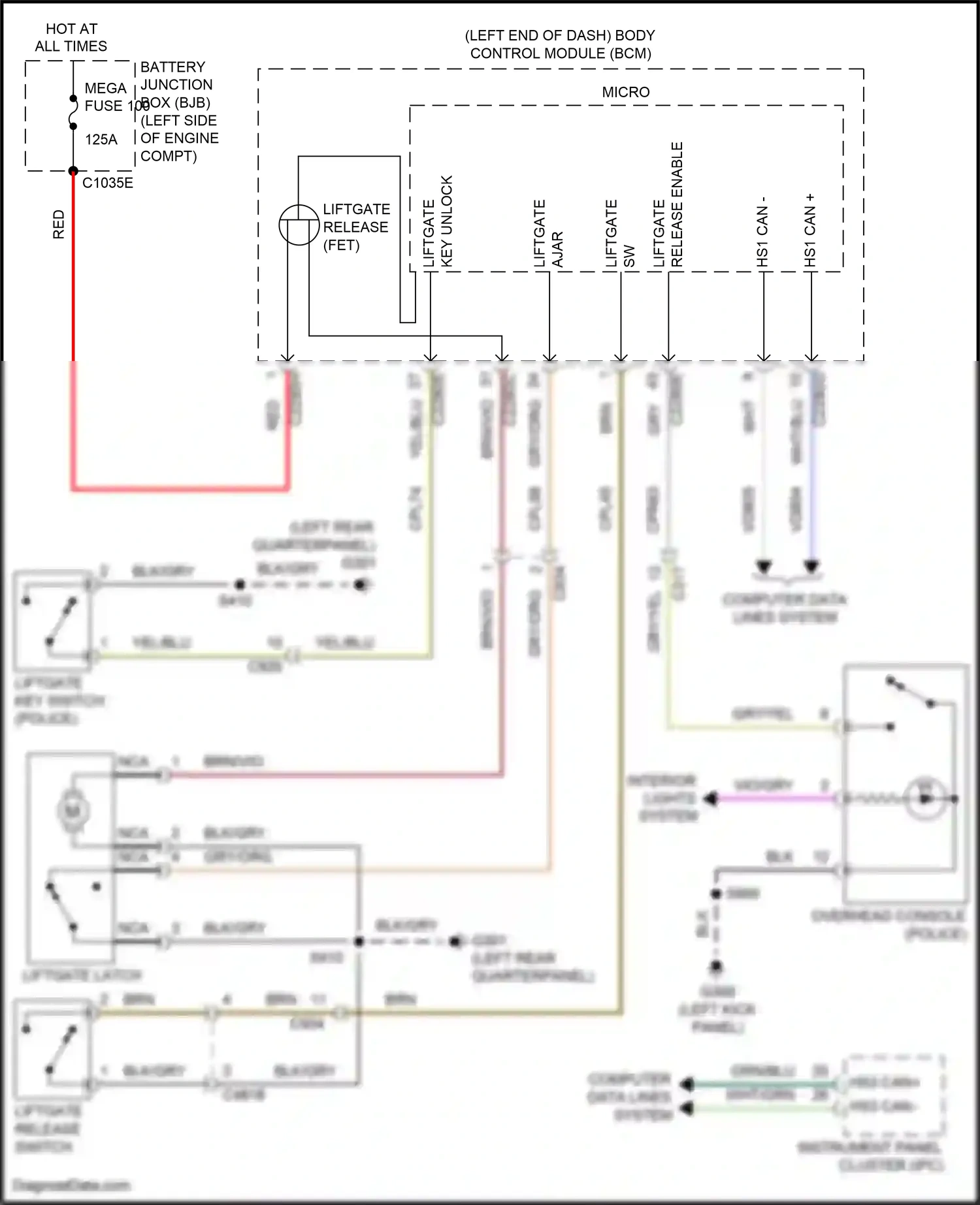 Wiring diagram gry for Ford Explorer V facelift 2 (2017-2019) (58 of 106)